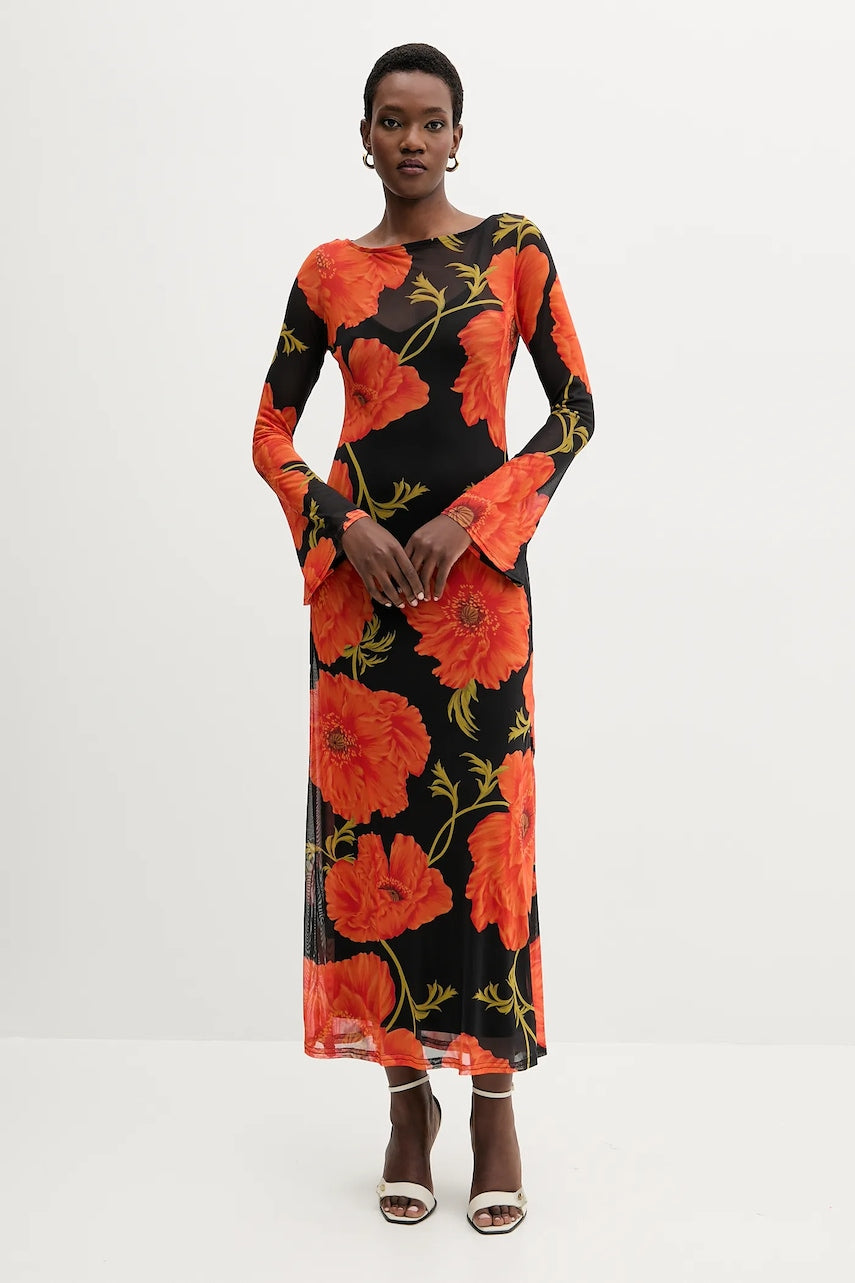 Haljina Never Fully Dressed boja: crna, maxi, širi se prema dolje, NFDDR3016