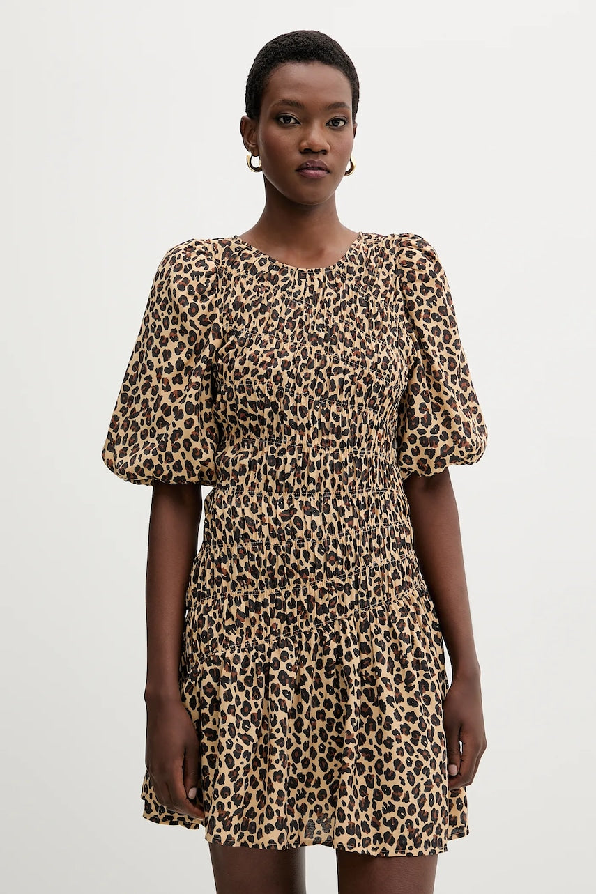 Obleka Never Fully Dressed rjava barva, NFDDR3114