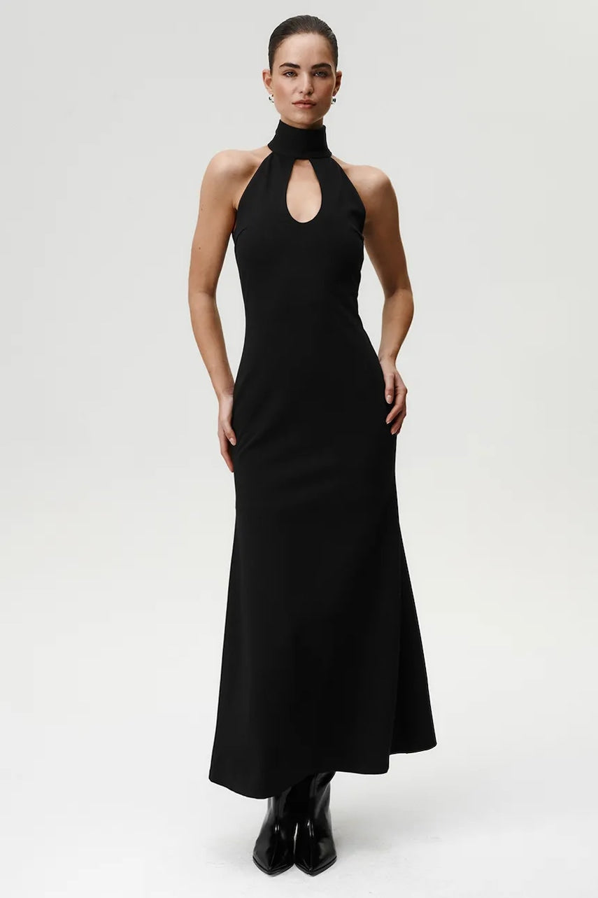 Obleka Undress Code črna barva, 1064