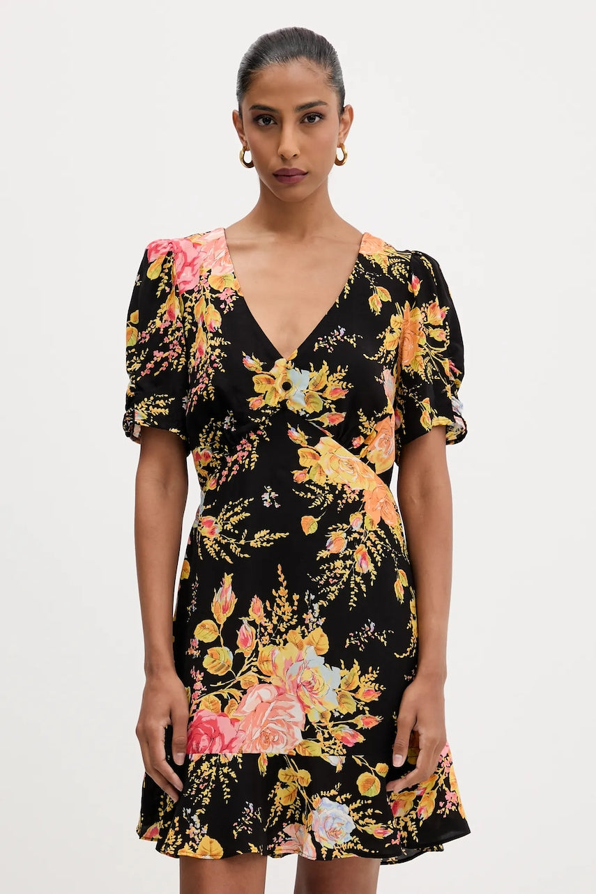 Haljina Never Fully Dressed boja: crna, mini, širi se prema dolje