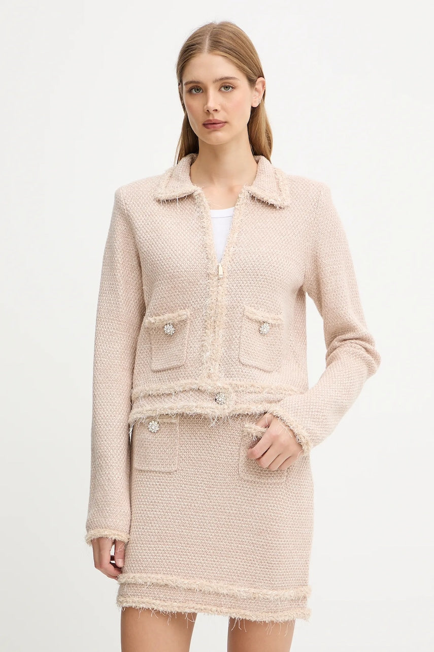 Kardigan Blugirl Blumarine boja: bež, tople, RF5152.MA950