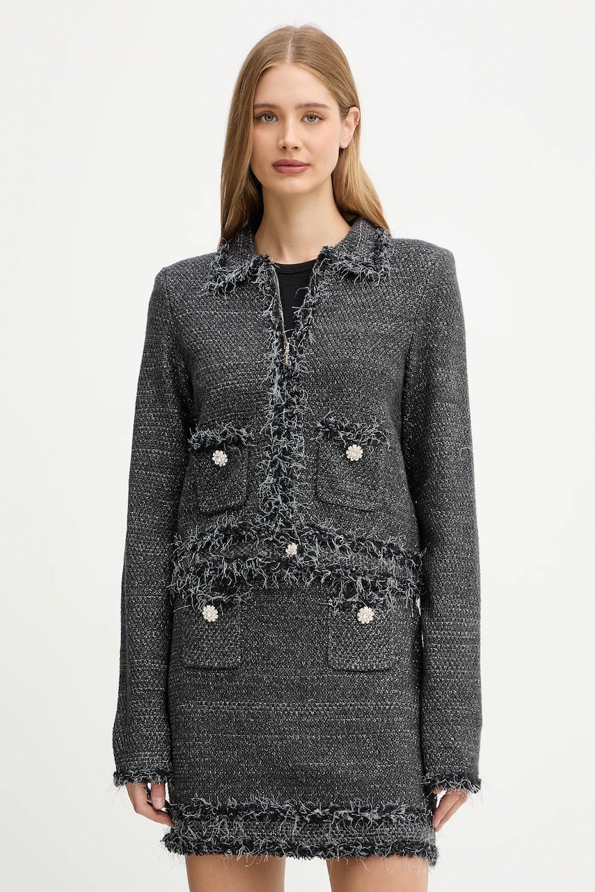 Kardigan Blugirl Blumarine boja: crna, tople, RF5152.MA950