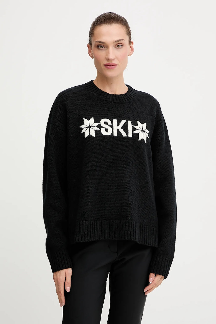 Pulover s dodatkom vune Helly Hansen BLISS boja: crna, tople, 54604