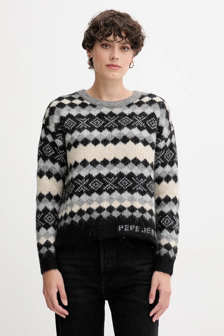 Pulover s dodatkom vune Pepe Jeans tople, PL7000039