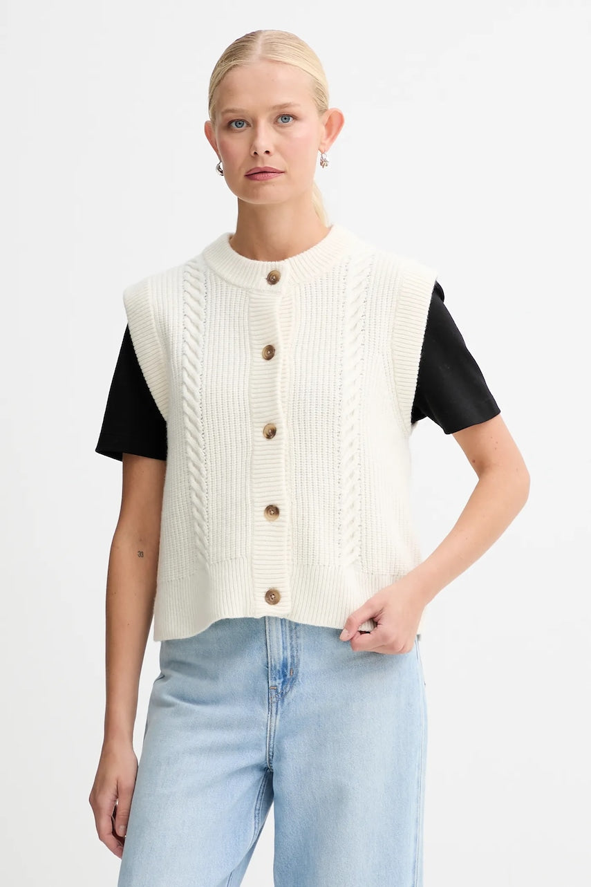 Prsluk s dodatkom vune Levi's boja: bež, tople, 0038D