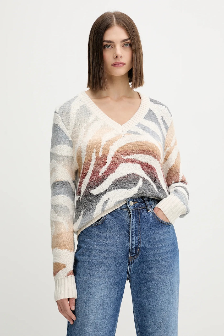 Pulover Desigual WASILLA boja: bež, tople, 25WWJF21