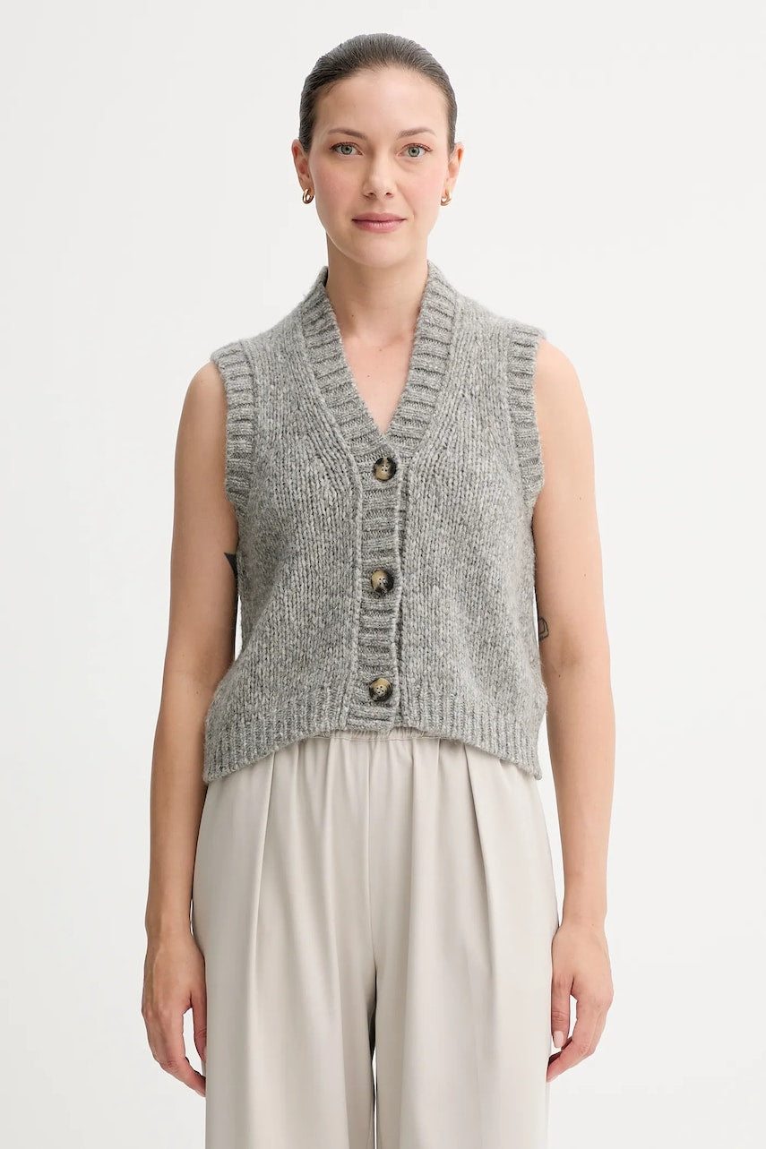 Vuneni prsluk Marc O'Polo boja: siva, tople, 5000007307