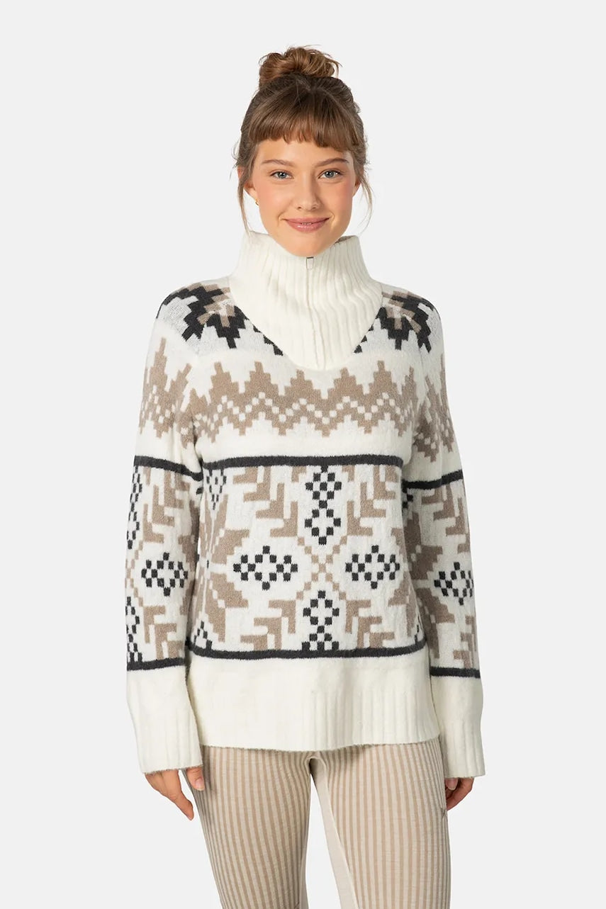 Pulover Kari Traa AMELIA boja: bež, tople, 623605