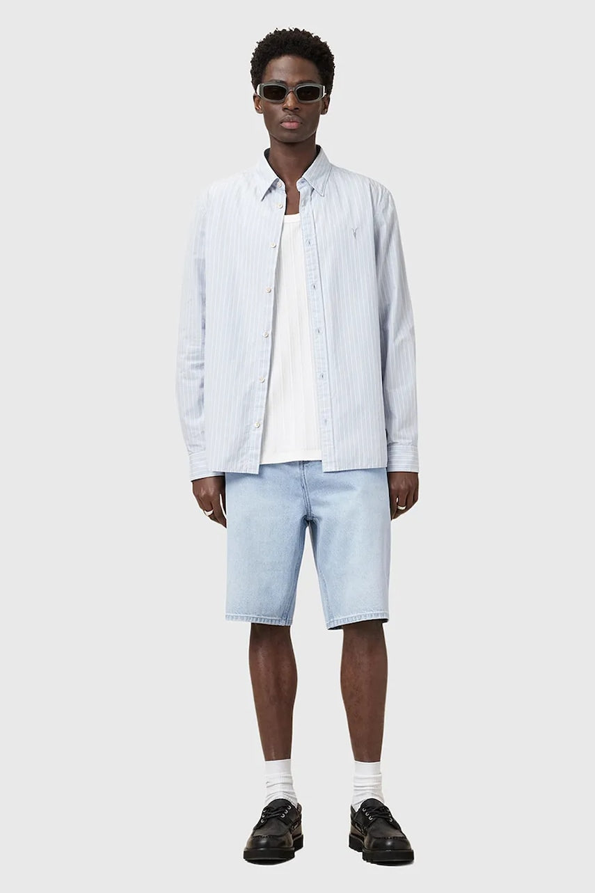 Bombažne kratke hlače iz jeansa AllSaints ALVA M023TC