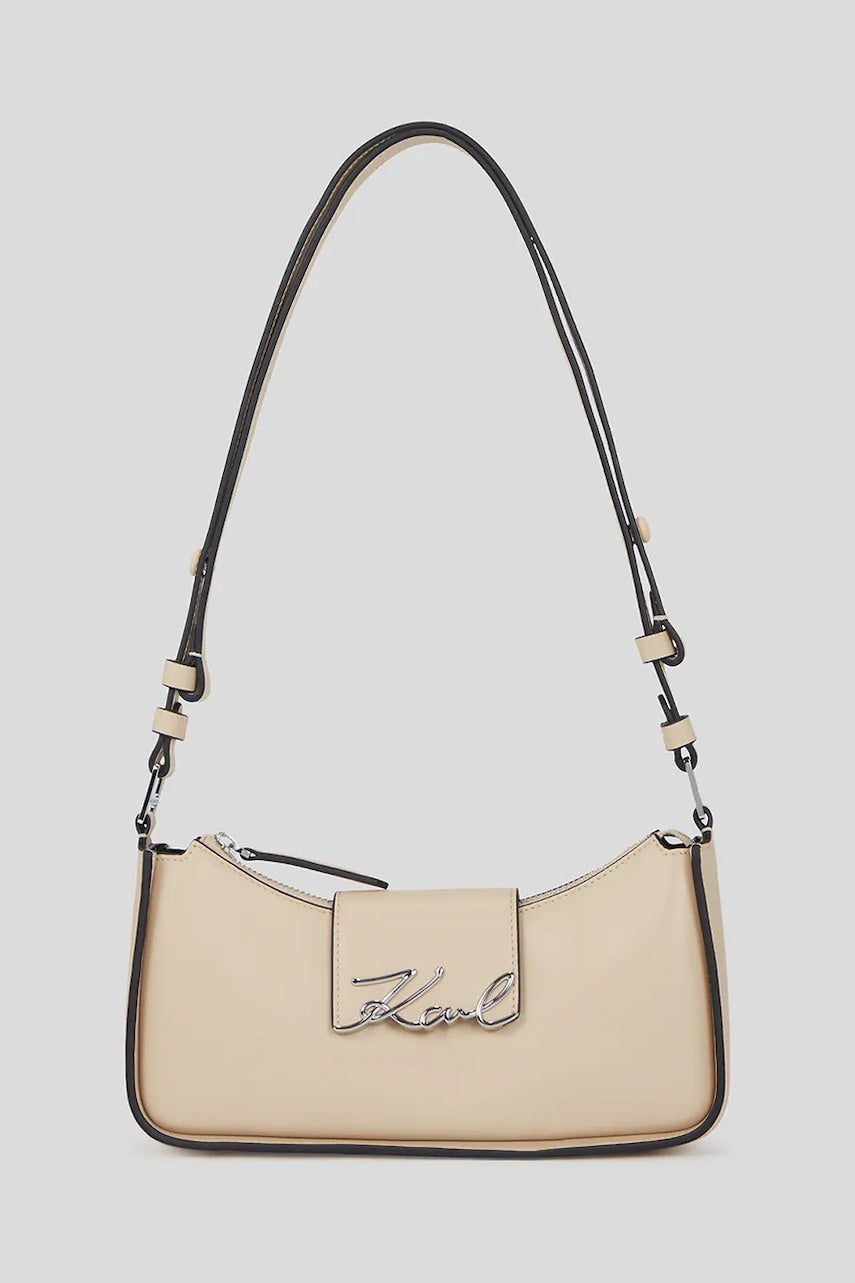 Torba Karl Lagerfeld  IKON GRAINY boja: bež, A3W30290