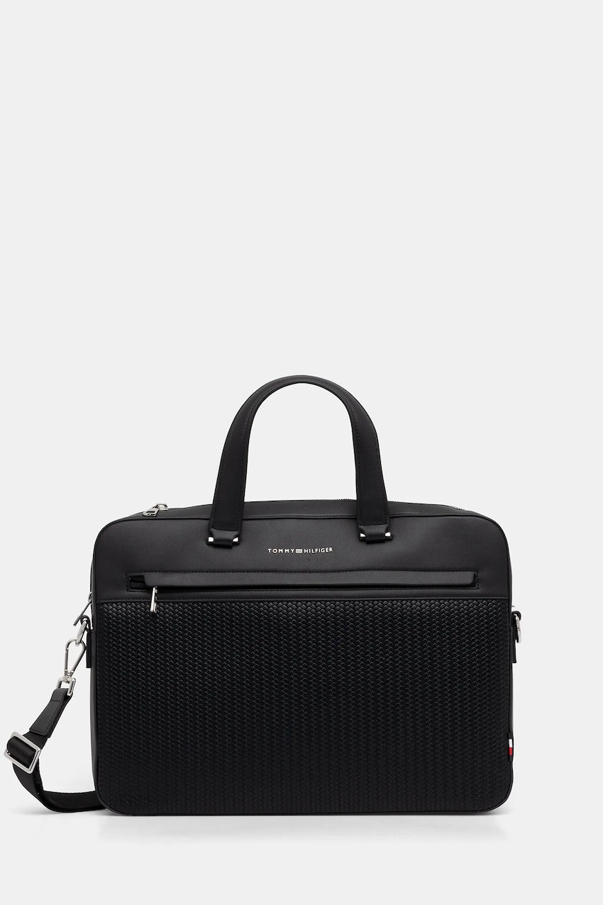 Torba za laptop Tommy Hilfiger boja: crna, AM0AM13660