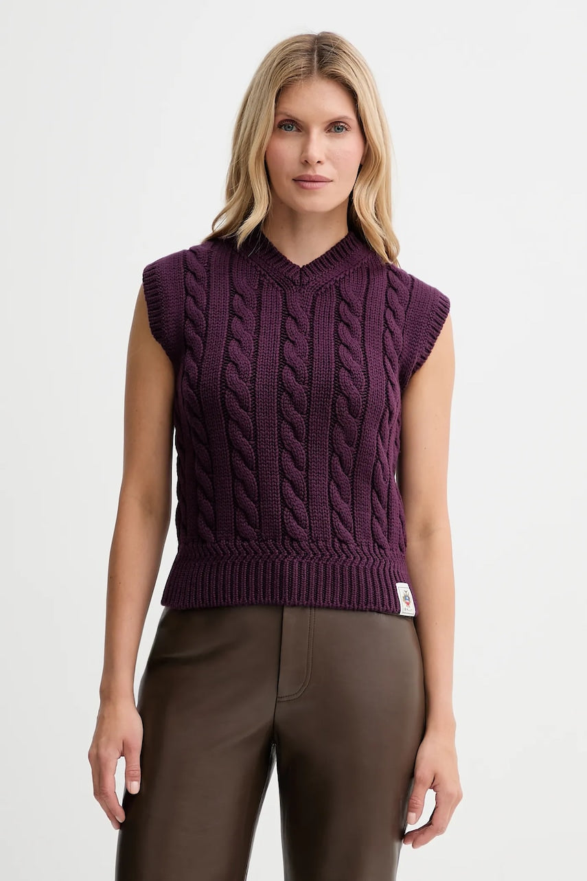 Vuneni prsluk Bally boja: ljubičasta, tople, WKN0AN