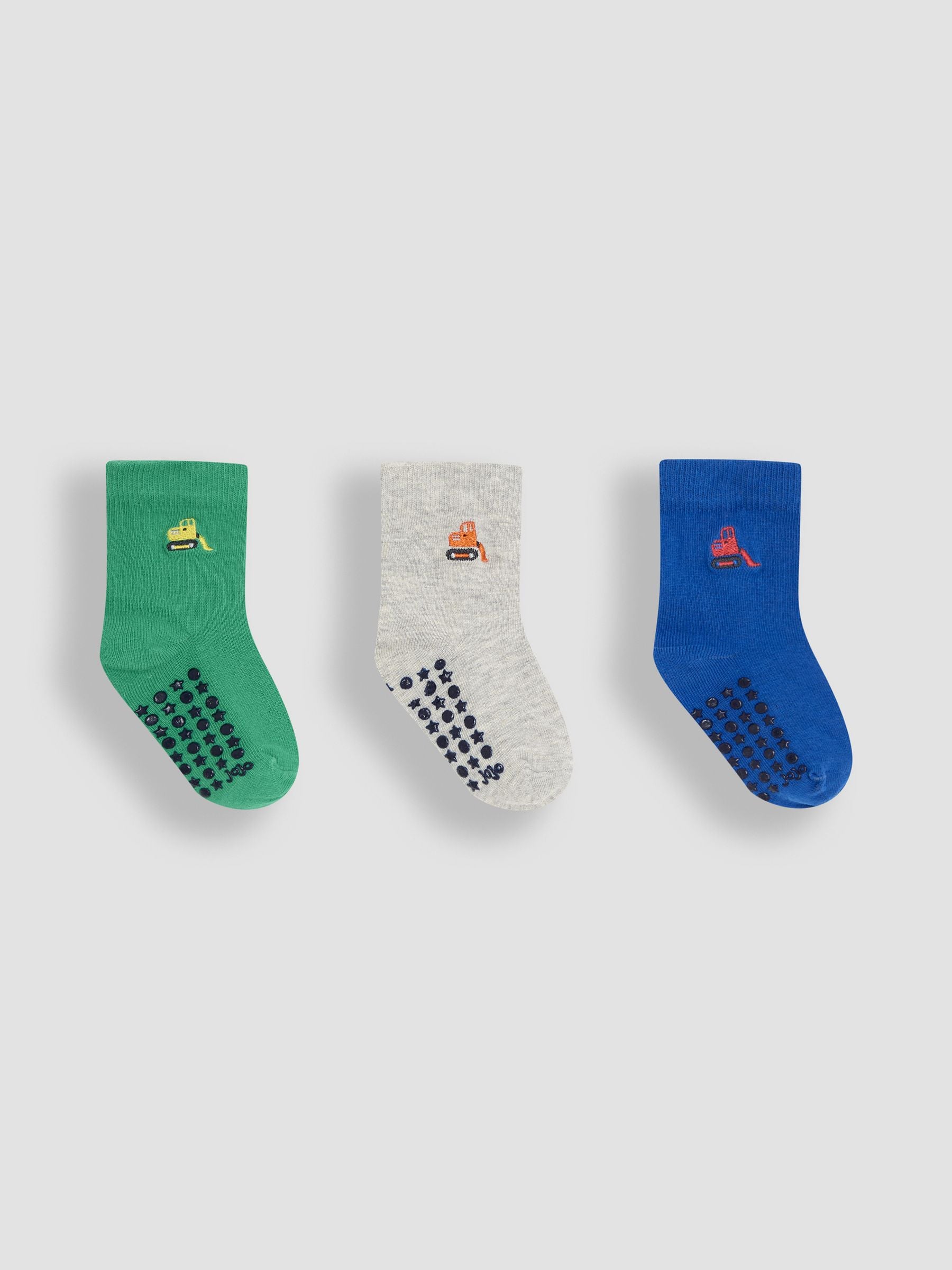 Blue Printed Socks 3 Pack 2-4 Yrs