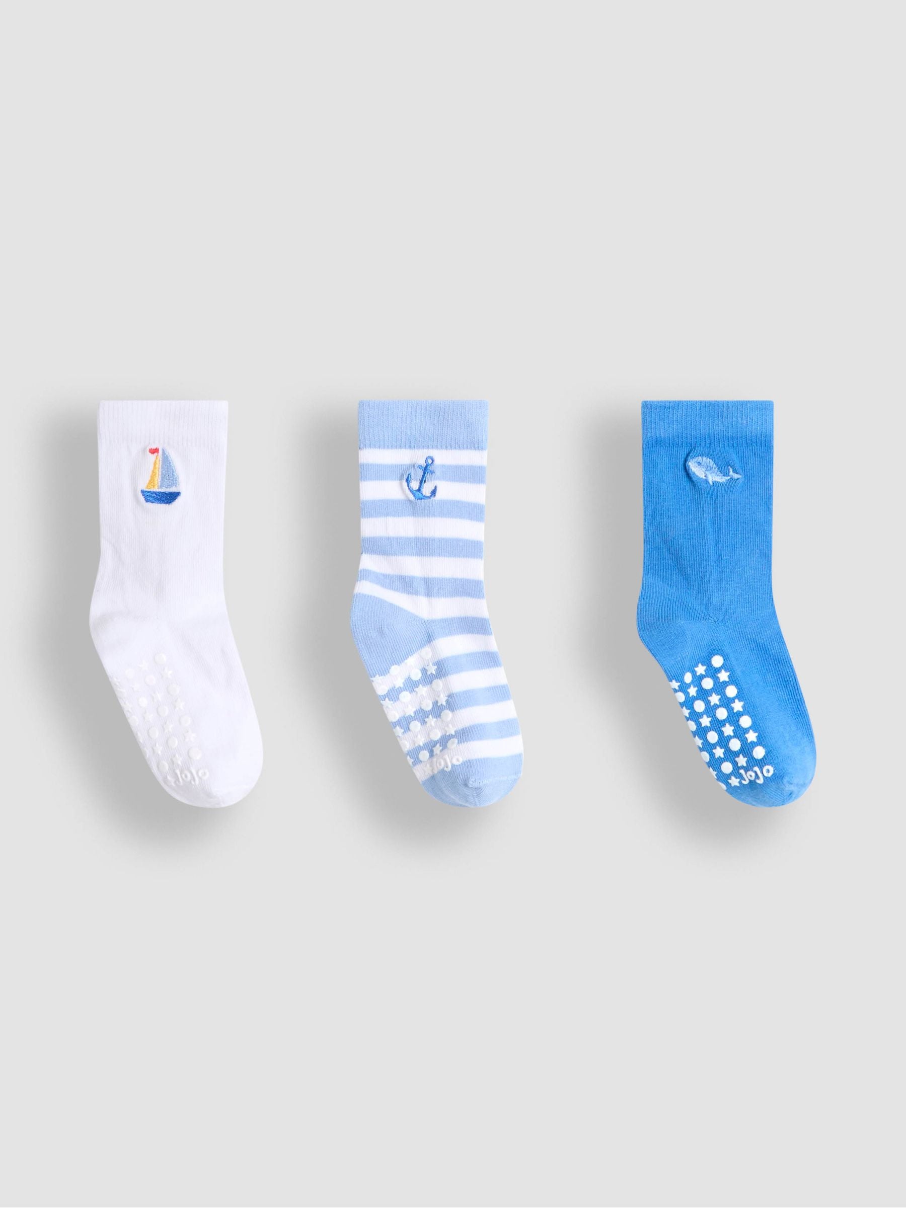 White Embroidered Socks 3 Pack 2-4 Yrs