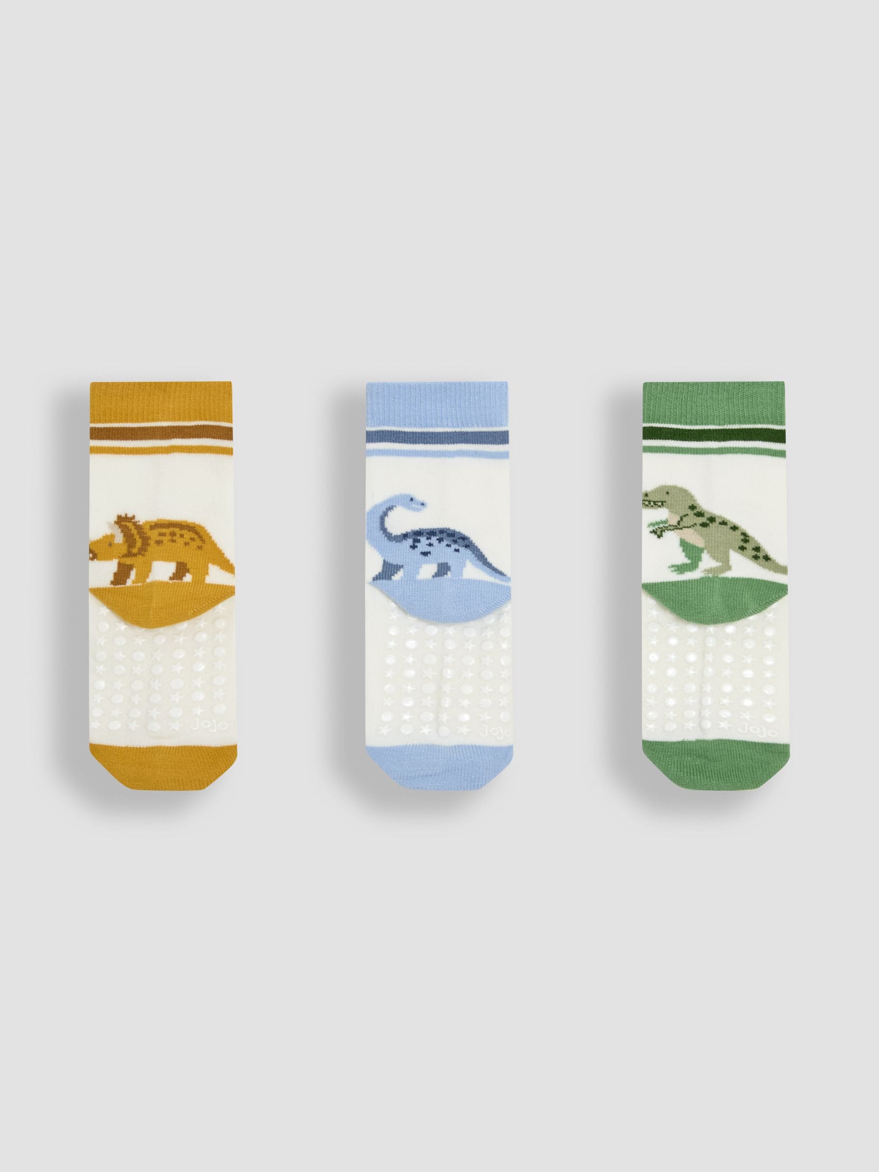 Ecru Cream 3-Pack Printed Socks 2-4 Yrs