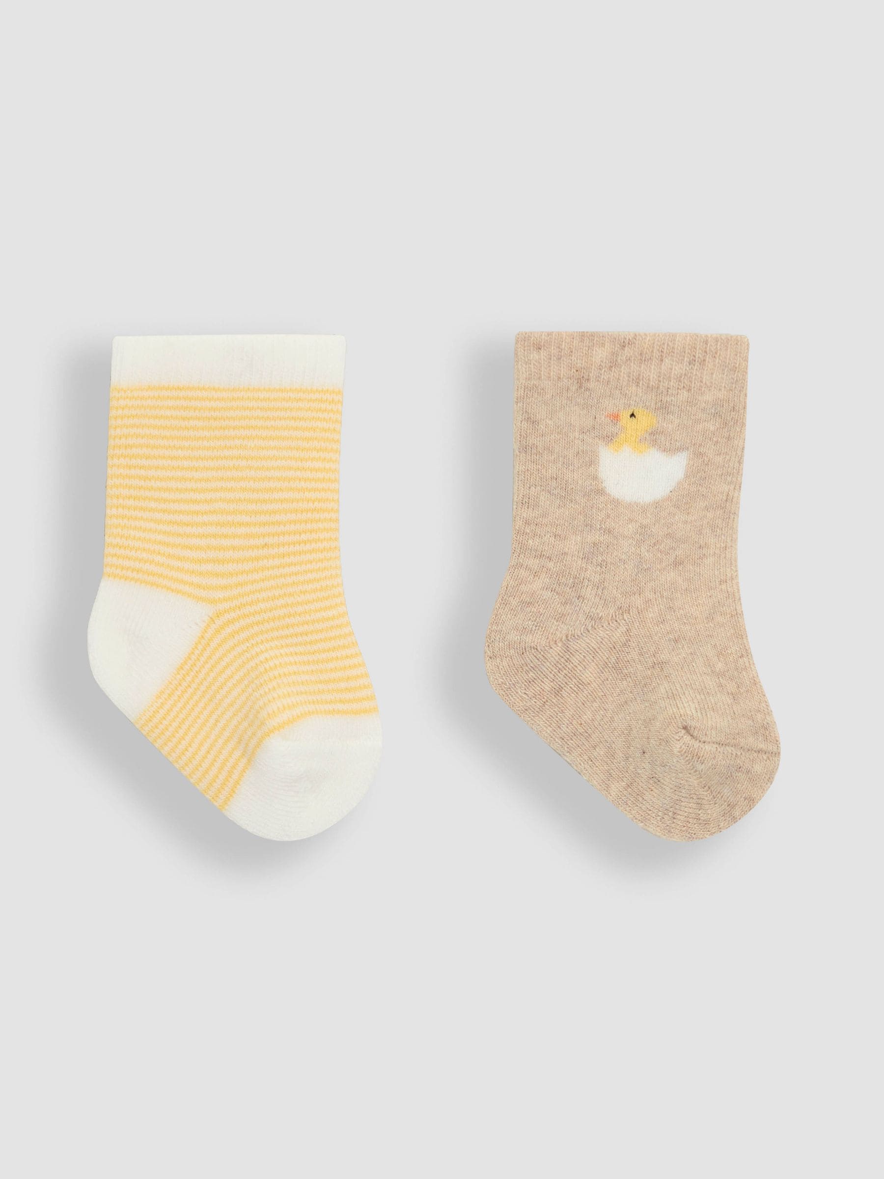 Yellow 2-Pack Baby Socks Newborn