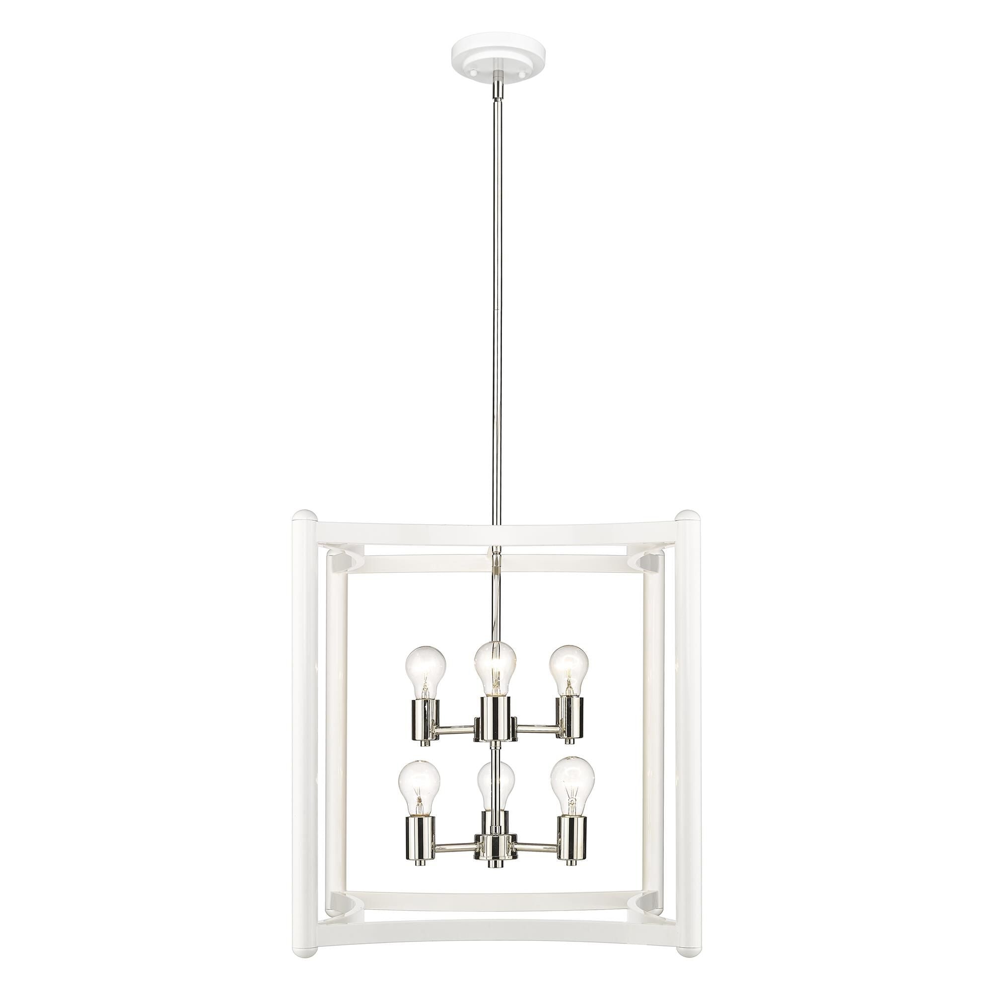 Acclaim Lighting Coyle 20 Inch Cage Pendant Coyle - IN20041WH - Transitional