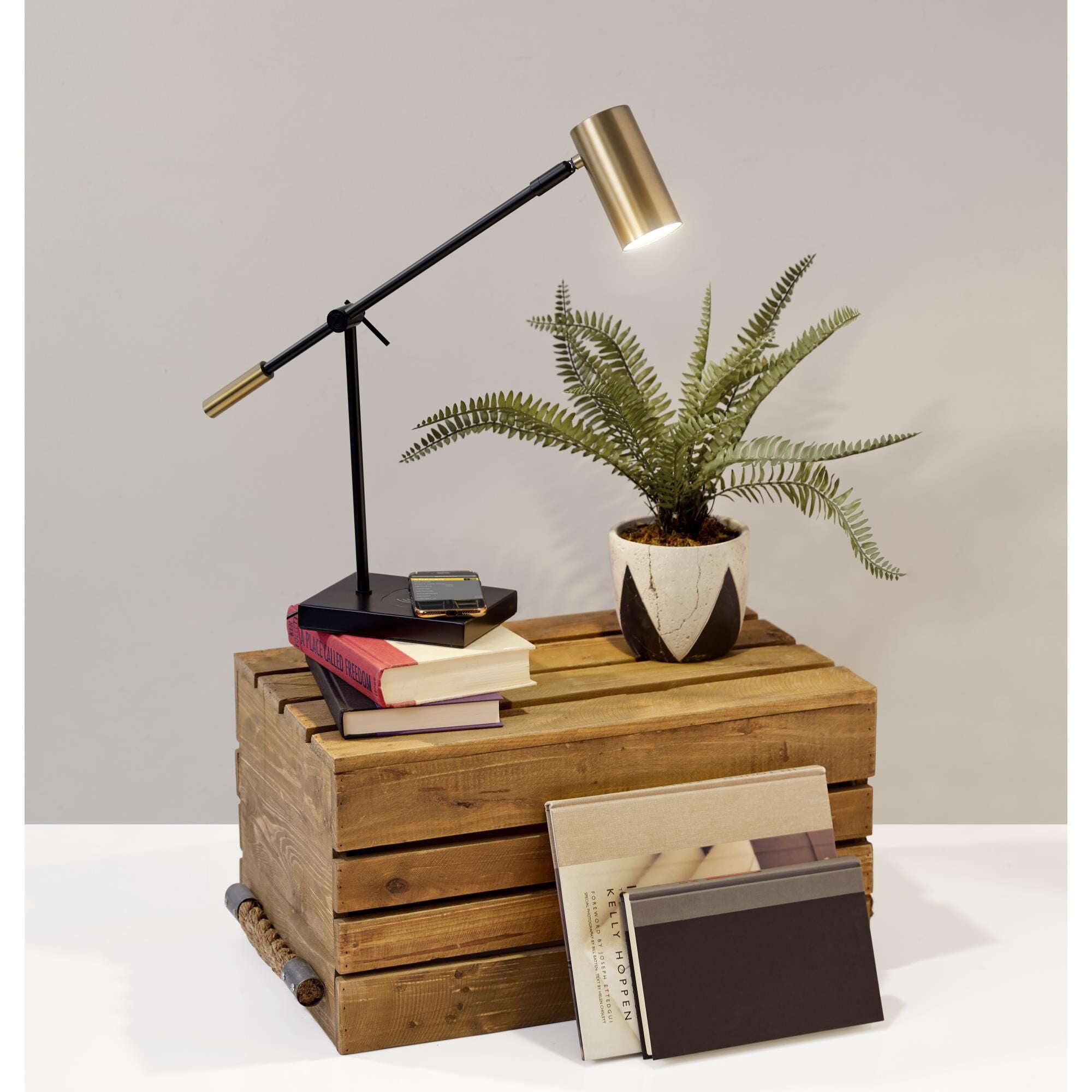 Adesso Collette 12 Inch Desk Lamp Collette - 4217-01 - Modern Contemporary