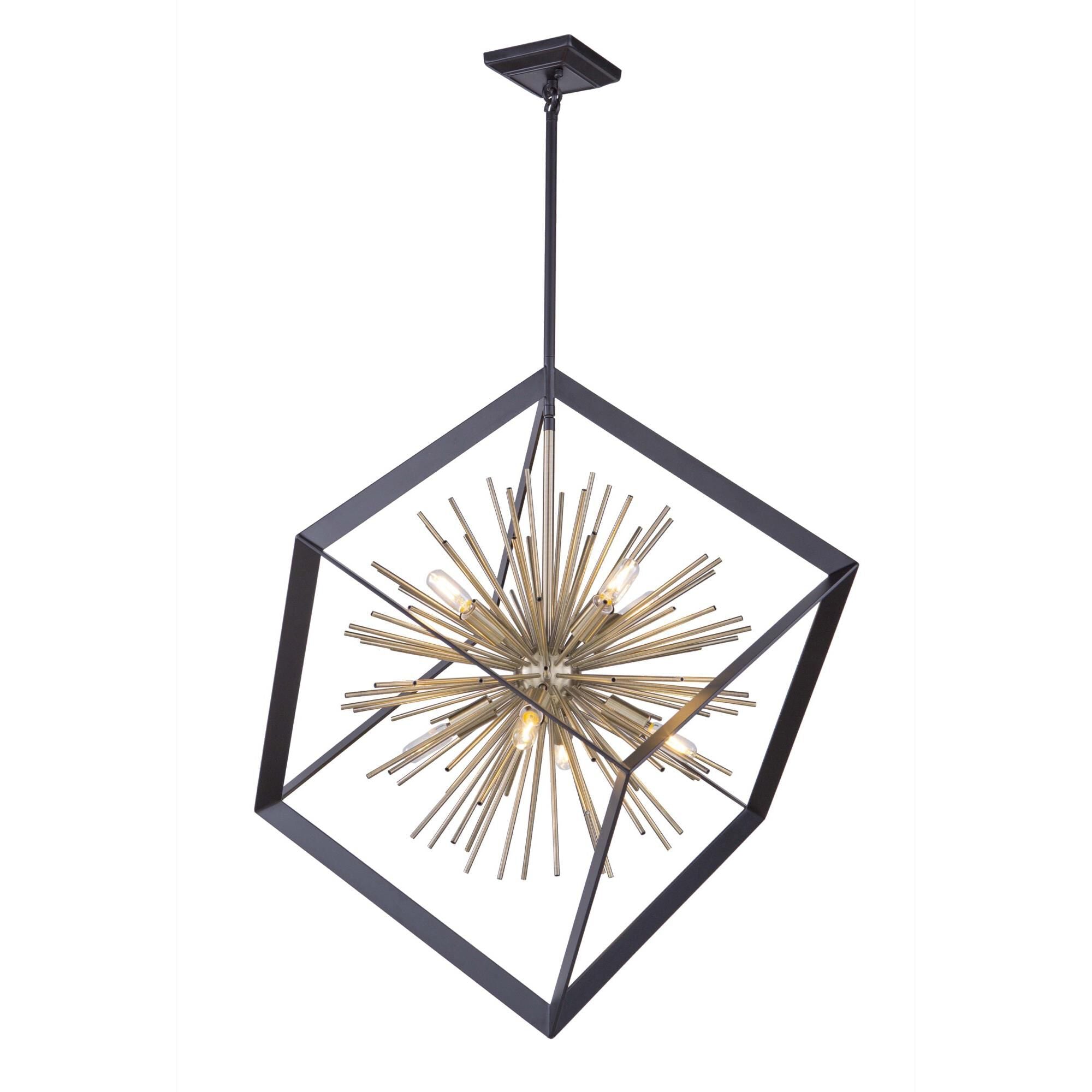 Artcraft Sunburst 31 Inch Cage Pendant Sunburst - AC11440 - Whimsical