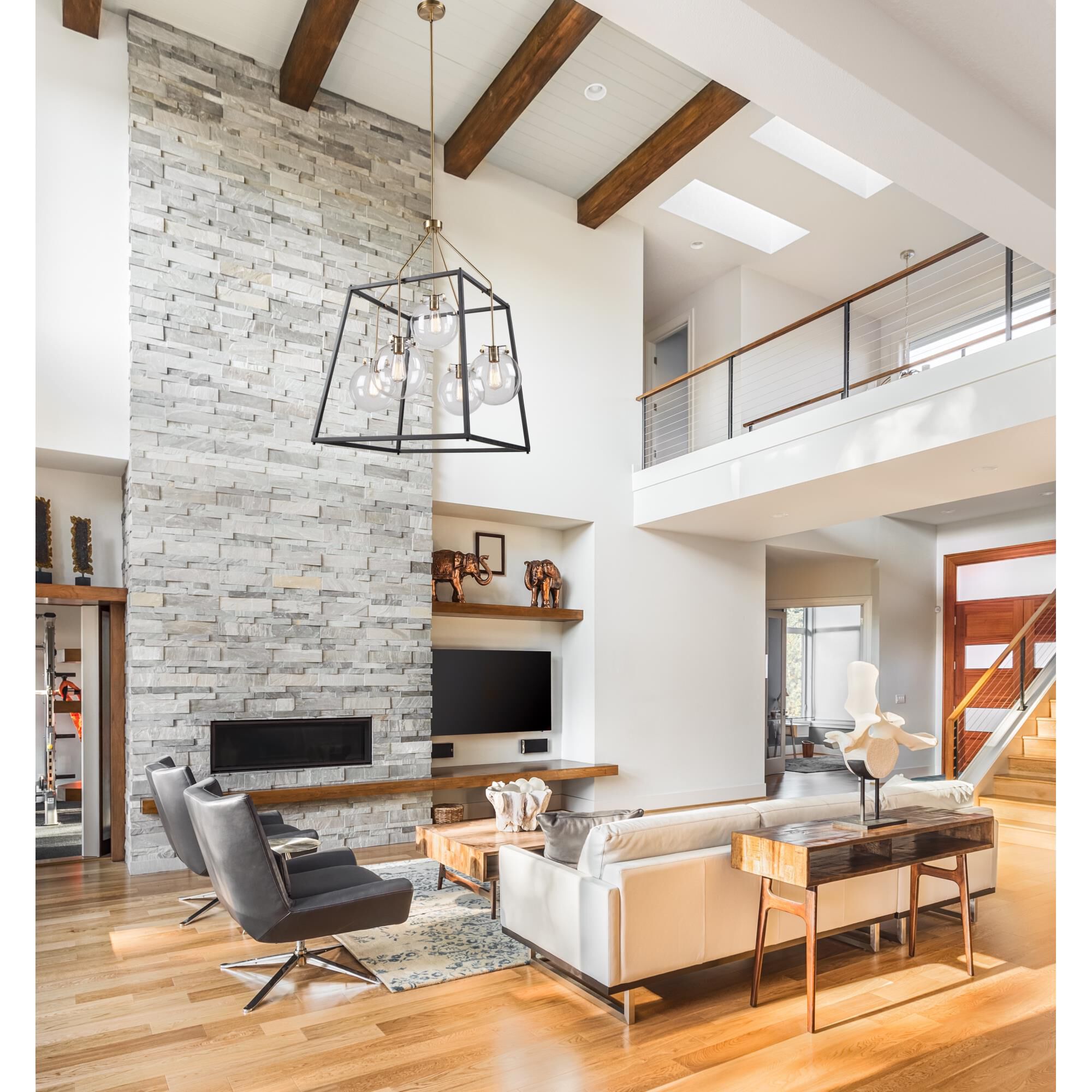 Artcraft Bridgetown 28 Inch Cage Pendant Bridgetown - AC11605VB - Industrial