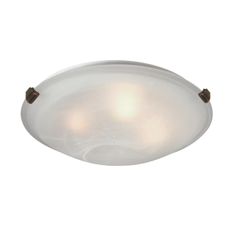 Artcraft Clip Flush 15 Inch 3 Light Flush Mount Clip Flush - AC2352SPBU - Modern Contemporary