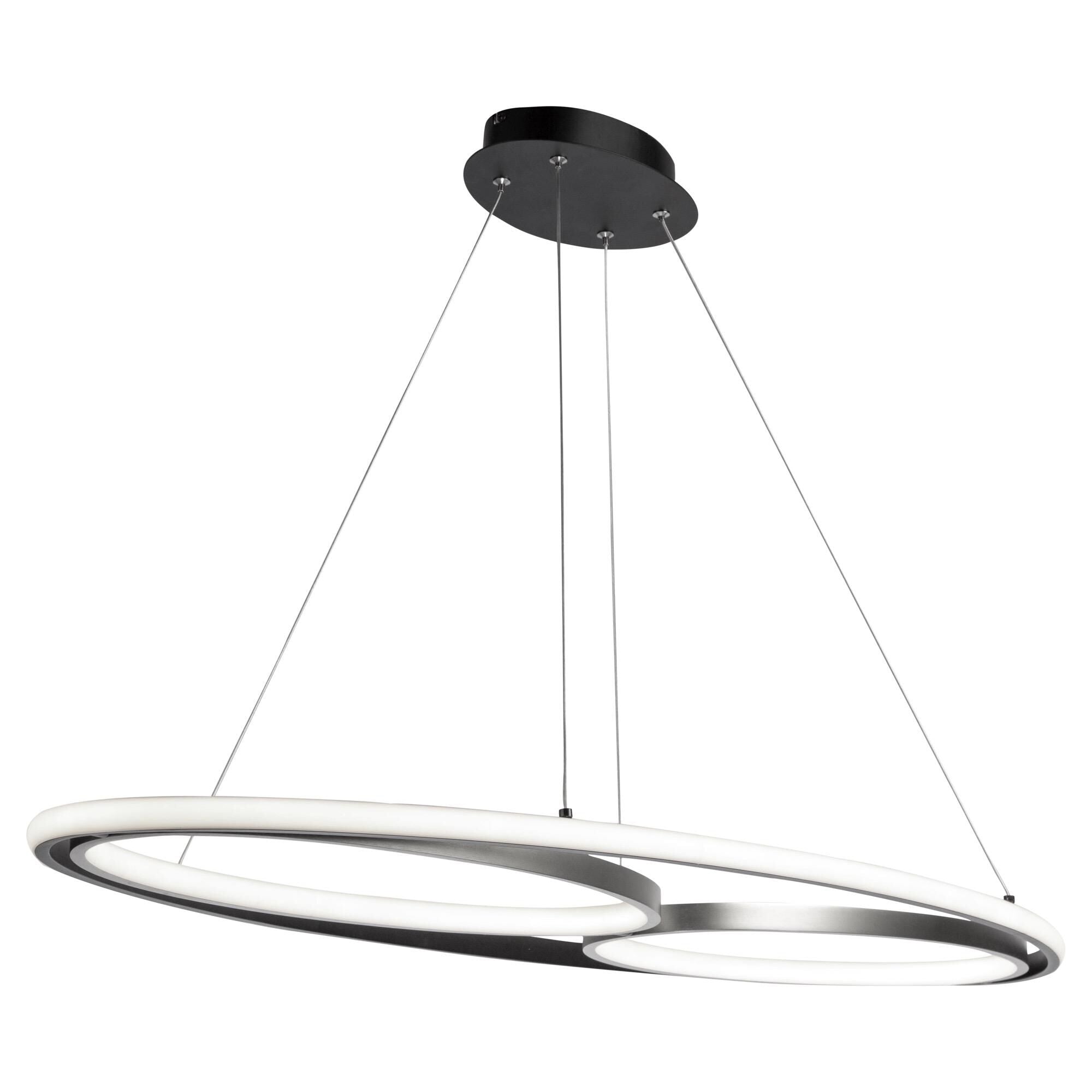 Artcraft Gemini 46 Inch LED Large Pendant Gemini - AC6670NB - Modern Contemporary
