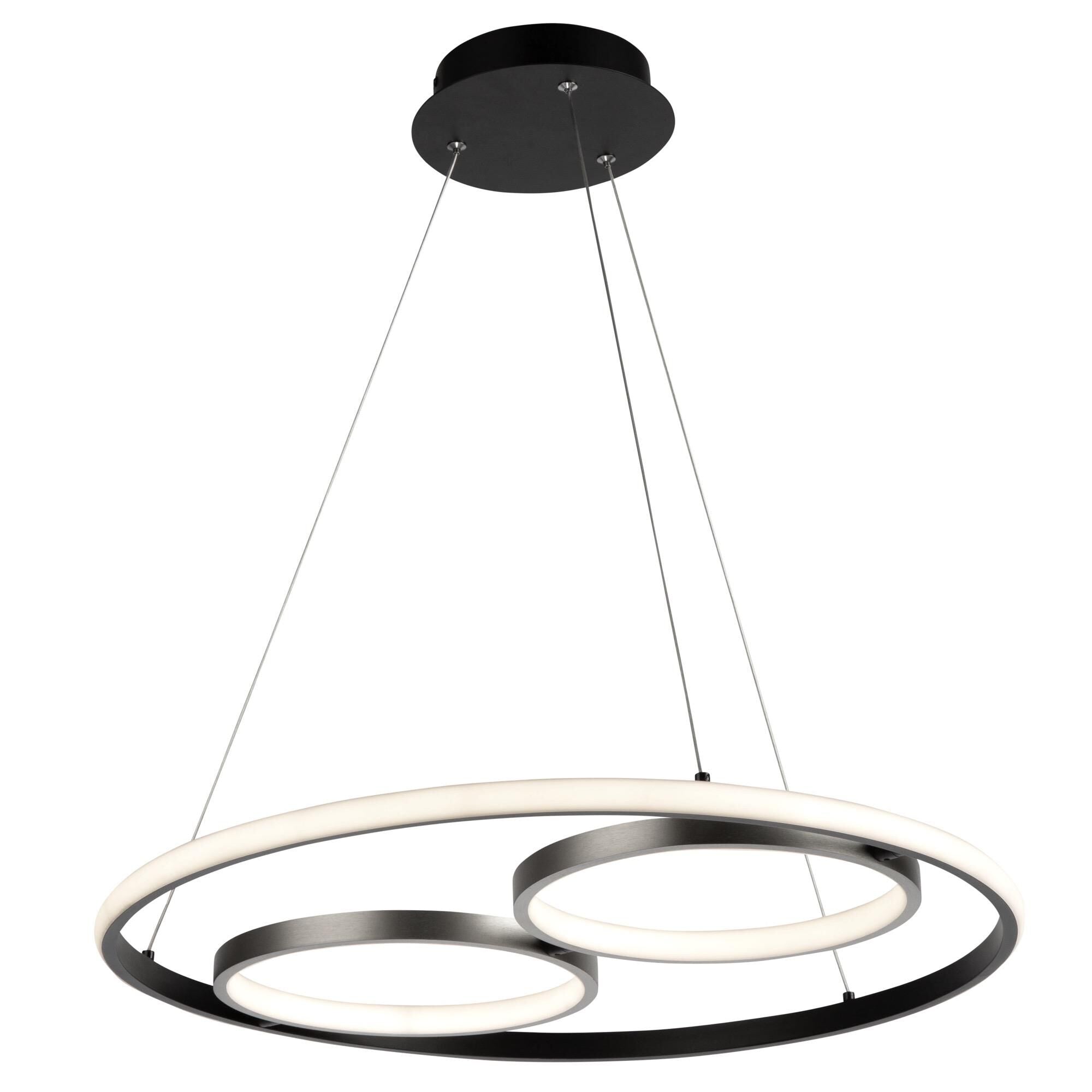 Artcraft Gemini 23 Inch LED Large Pendant Gemini - AC6671NB - Modern Contemporary