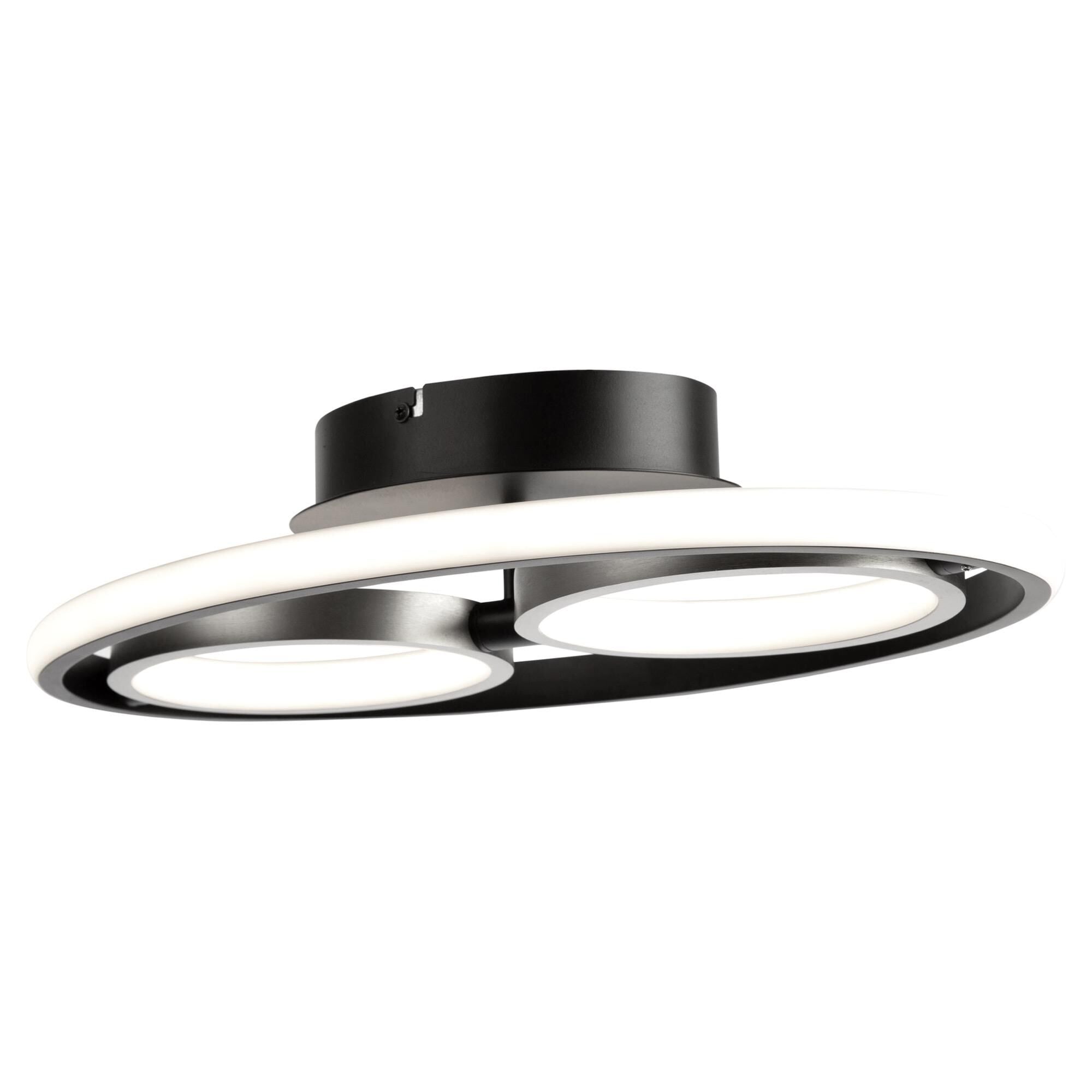 Artcraft Gemini 17 Inch 1 Light LED Flush Mount Gemini - AC6672NB - Modern Contemporary