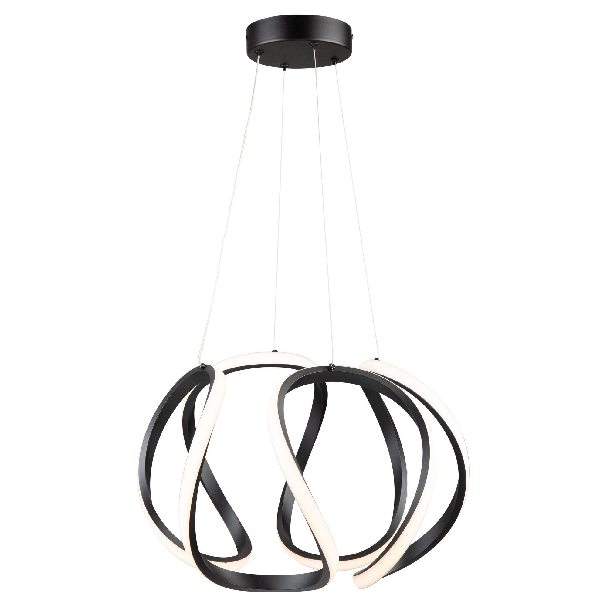 Artcraft Mira 17 Inch LED Large Pendant Mira - AC7638BK - Modern Contemporary