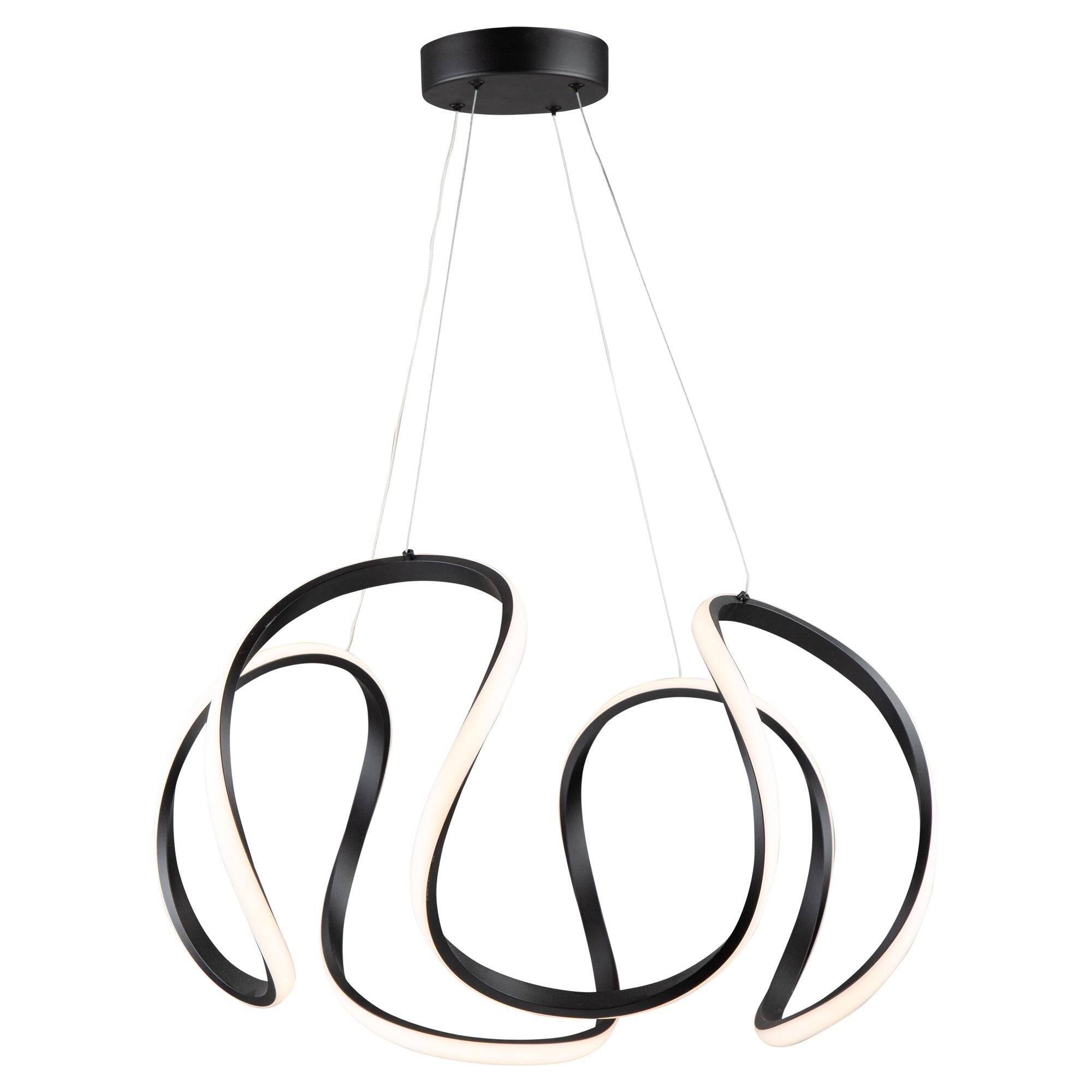 Artcraft Mira 24 Inch LED Large Pendant Mira - AC7639BK - Modern Contemporary