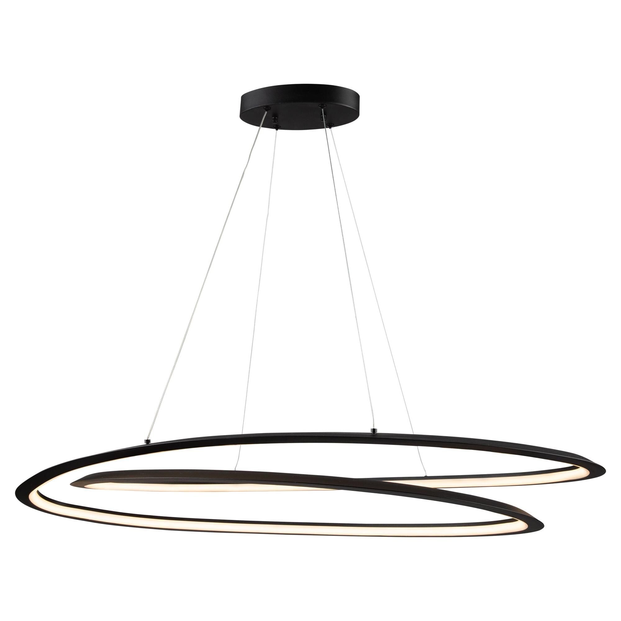 Artcraft Ara 38 Inch LED Large Pendant Ara - AC7679BK - Modern Contemporary