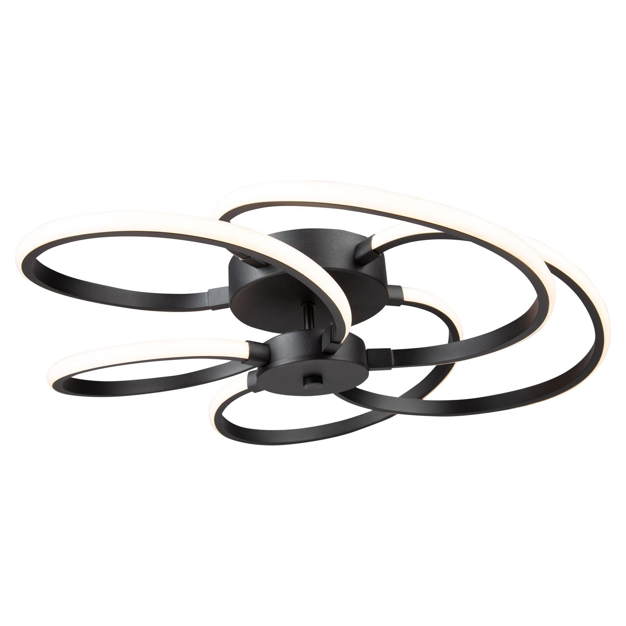 Artcraft Equinox 20 Inch 1 Light LED Flush Mount Equinox - AC7687BK - Modern Contemporary