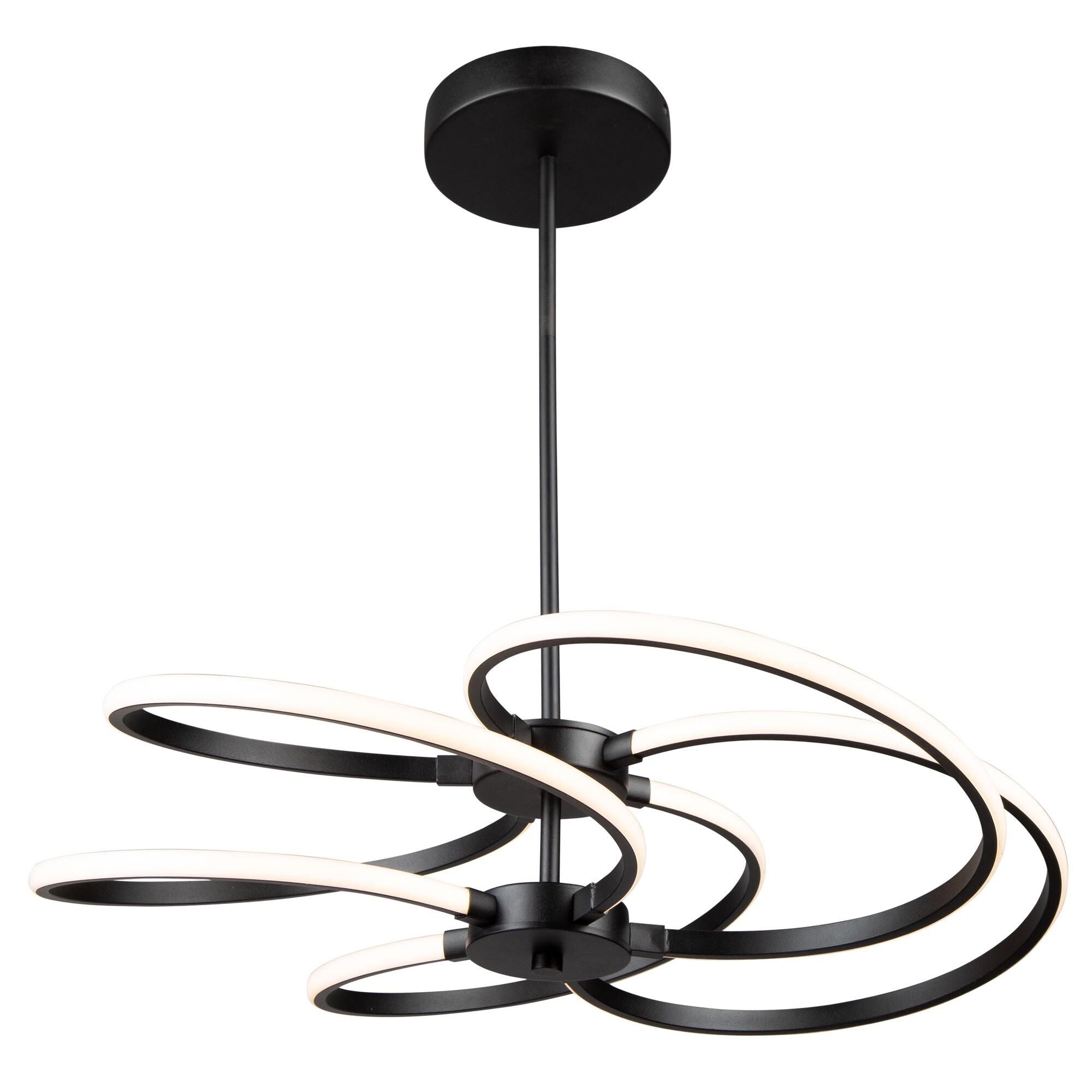 Artcraft Equinox 26 Inch LED Large Pendant Equinox - AC7689BK - Modern Contemporary