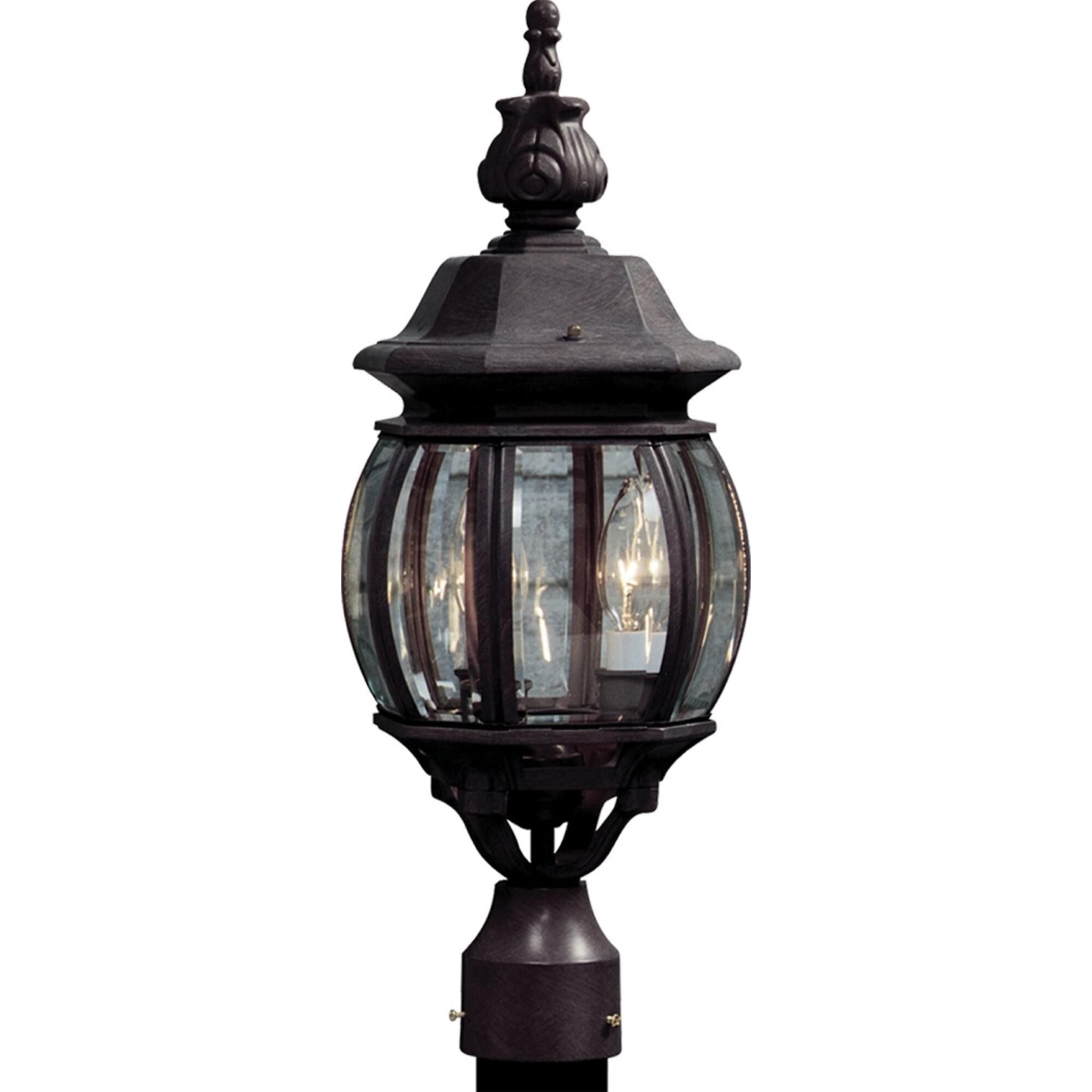 Artcraft Classico 20 Inch Tall 3 Light Outdoor Post Lamp Classico - AC8363WH - Traditional