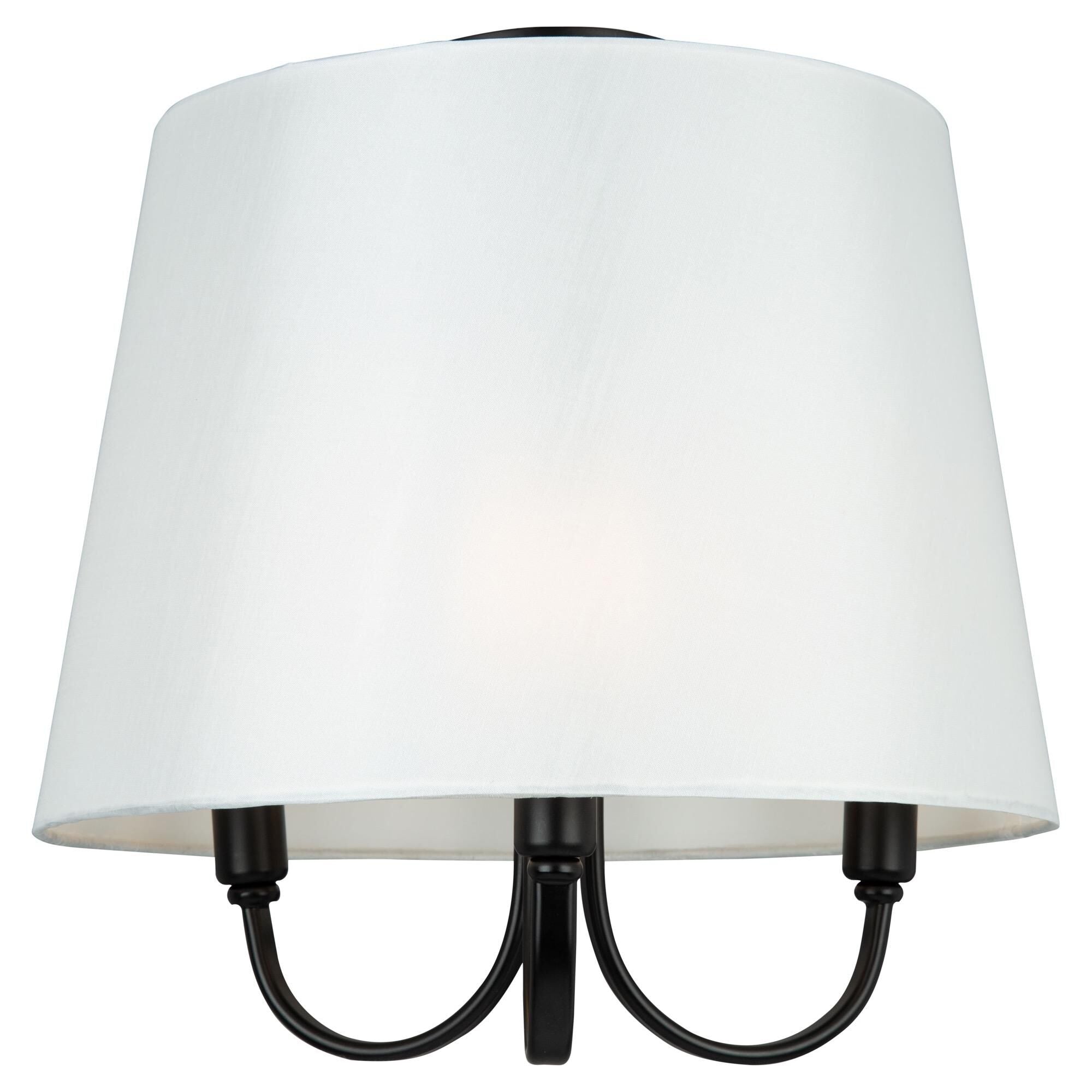 Artcraft Steven Sabados (S & C) Rhythm 15 Inch 3 Light Semi Flush Mount Rhythm - SC13334BK - Traditional