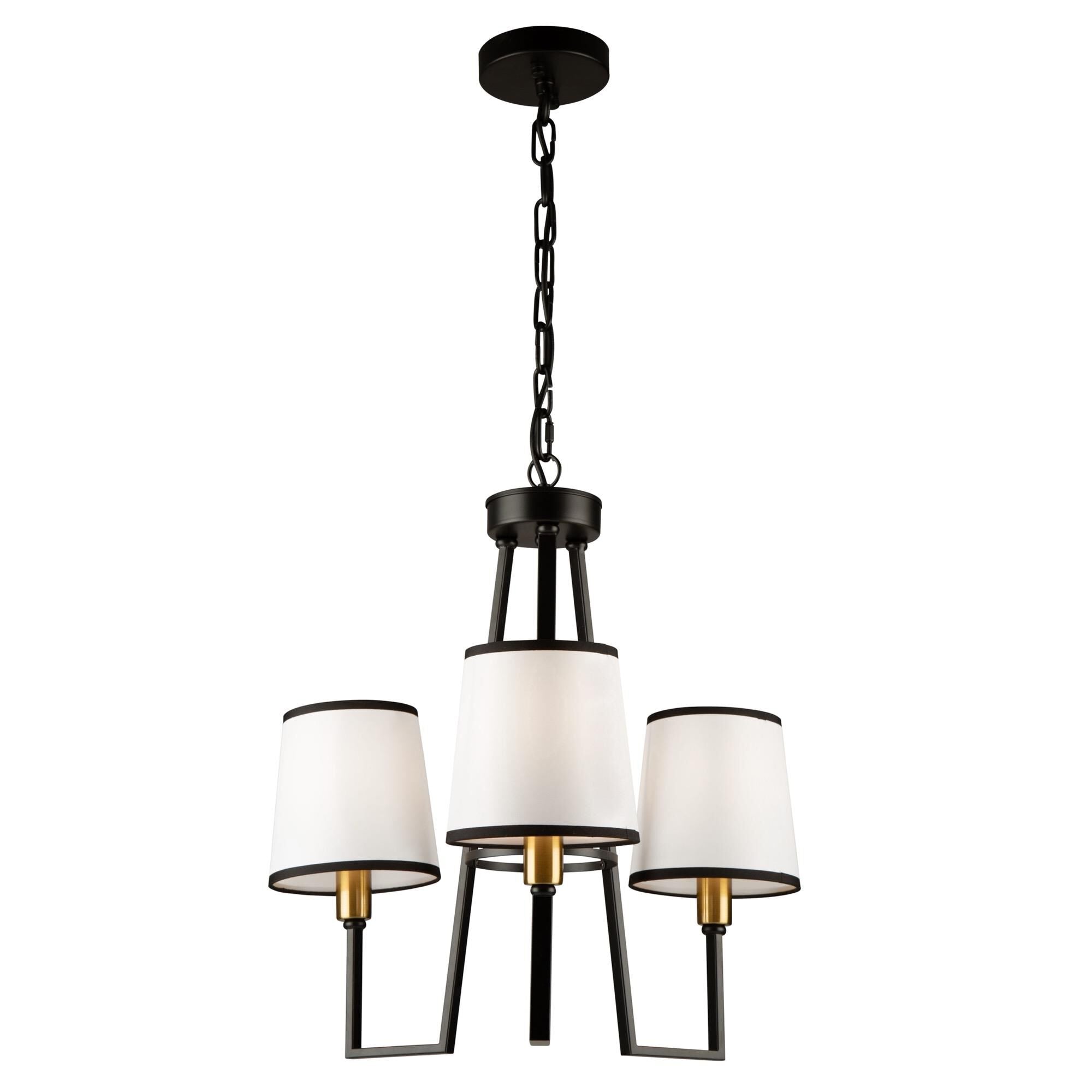 Artcraft Steven Sabados (S & C) Coco 19 Inch 3 Light Mini Chandelier Coco - SC13343BK - Transitional