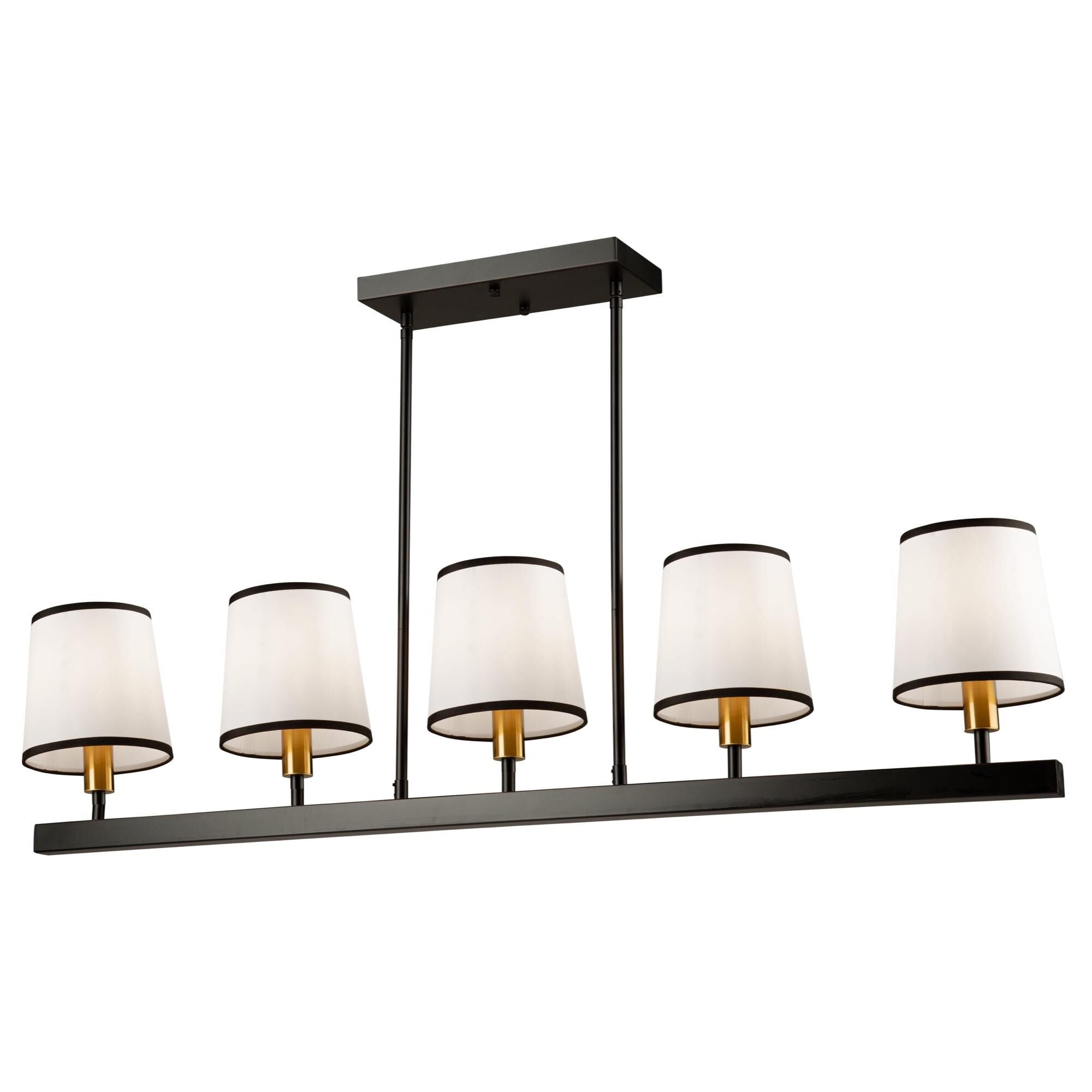 Artcraft Steven Sabados (S & C) Coco 41 Inch 5 Light Linear Suspension Light Coco - SC13346BK - Transitional