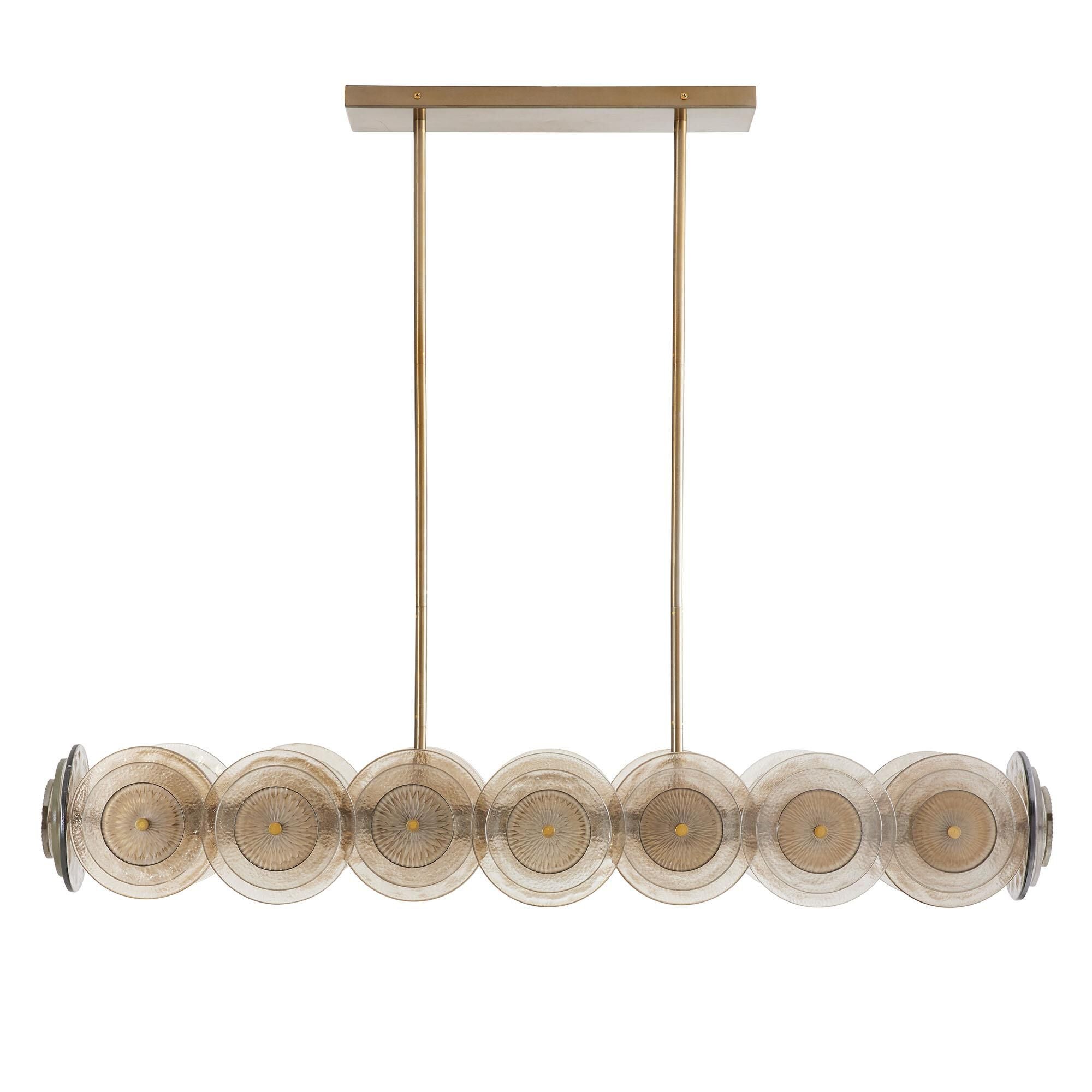 Arteriors Home Kinlee 51 Inch 12 Light Linear Suspension Light Kinlee - 82012 - Transitional