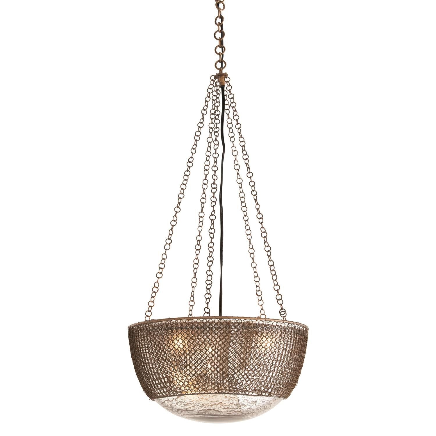 Arteriors Home Chainmail 16 Inch Large Pendant Chainmail - DK42043 - Modern Contemporary