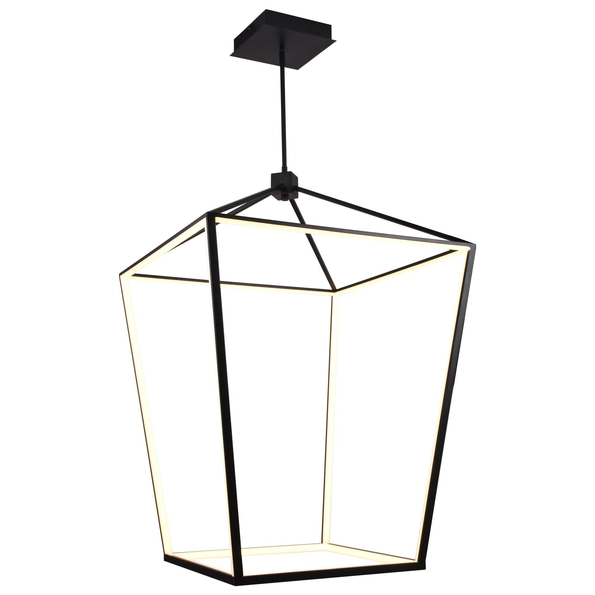 Avenue Lighting Park Ave. 42 Inch Cage Pendant Park Ave. - HF9402-BK - Modern Contemporary