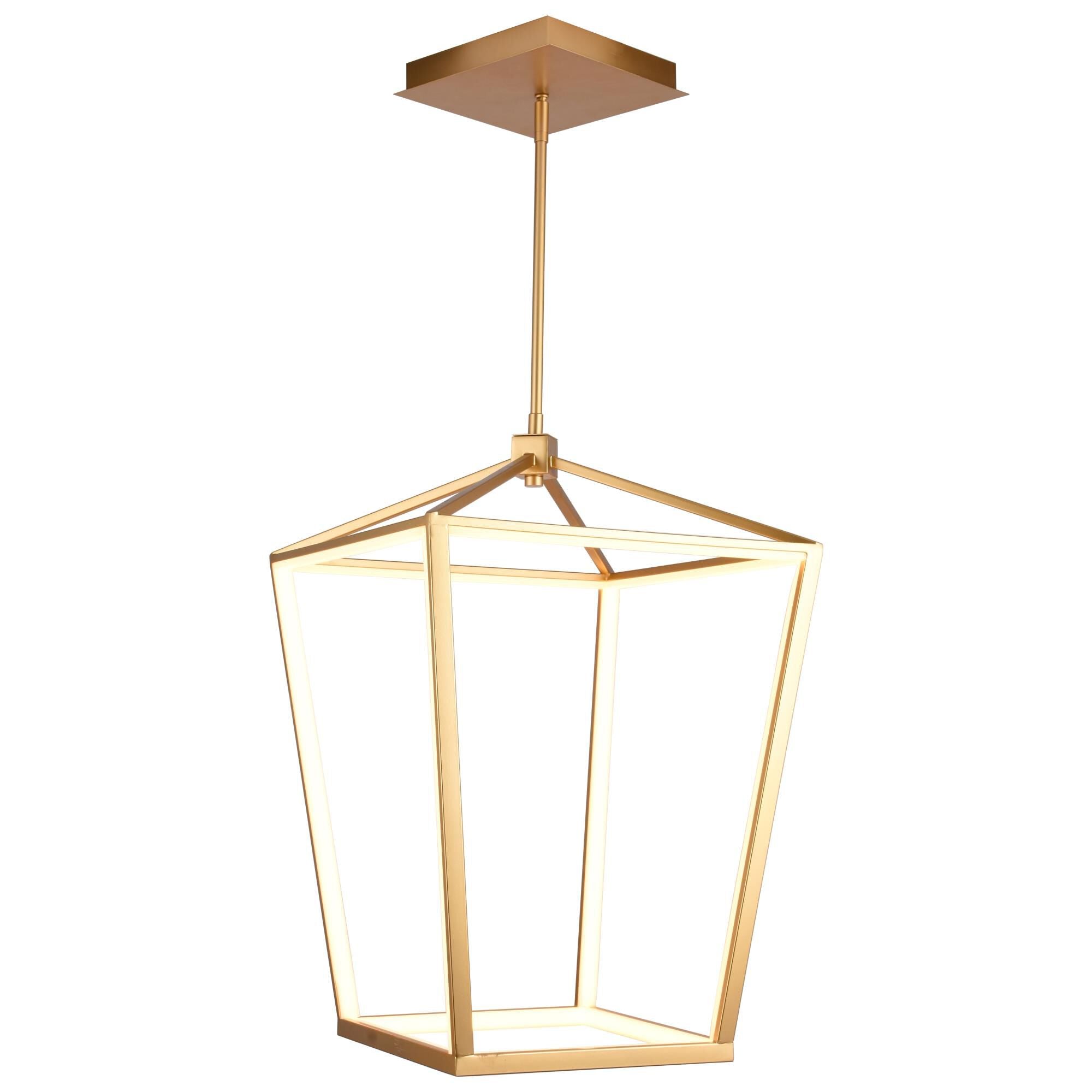 Avenue Lighting Park Ave. 17 Inch Cage Pendant Park Ave. - HF9401-GLD - Modern Contemporary