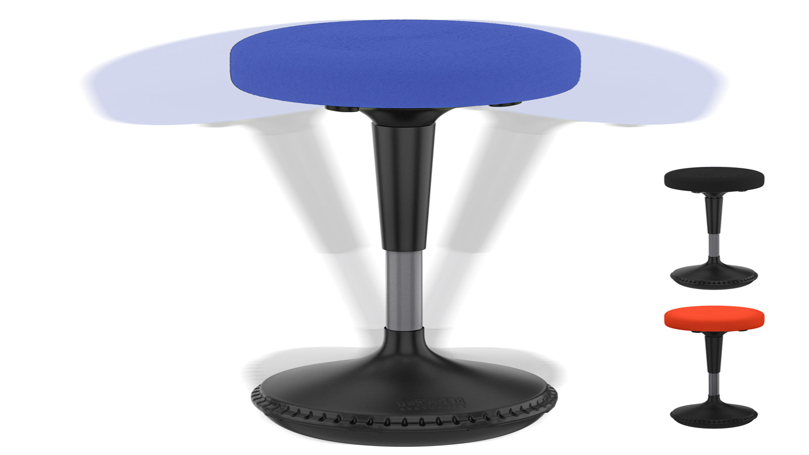 Uncaged Ergonomics Wobble Stool Standing Desk Balance Blue