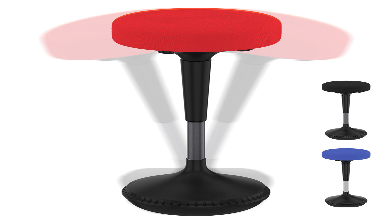 Uncaged Ergonomics Wobble Stool Standing Desk Balance Red