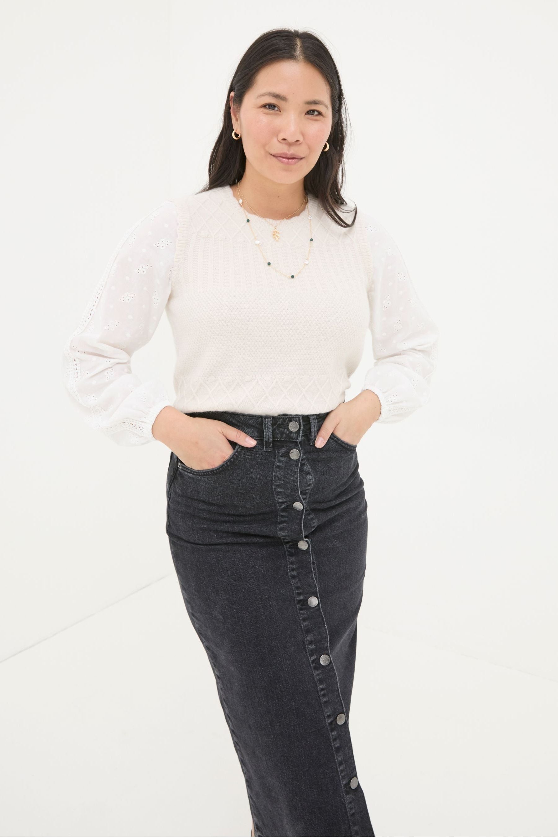 Fat Face - Evelyn Ivory 2 In 1 Tank Top