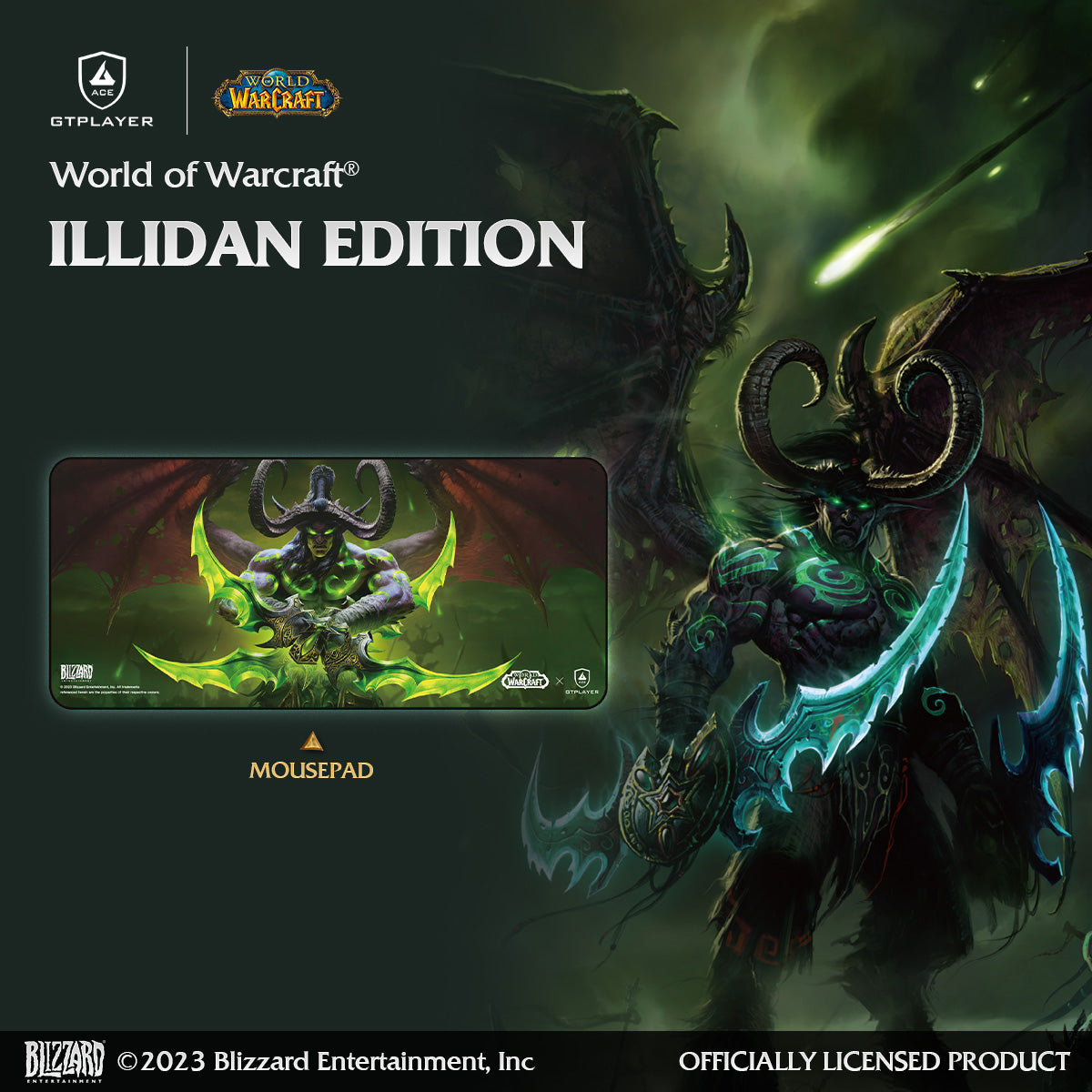 World of Warcraft® Mousepad - Floor Mat-Illidan Stormrage Edition