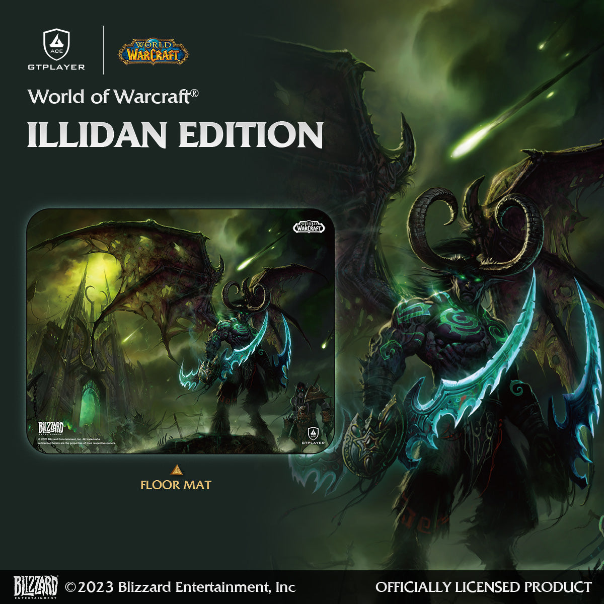 World of Warcraft® Mousepad - Floor Mat-Illidan Stormrage Edition