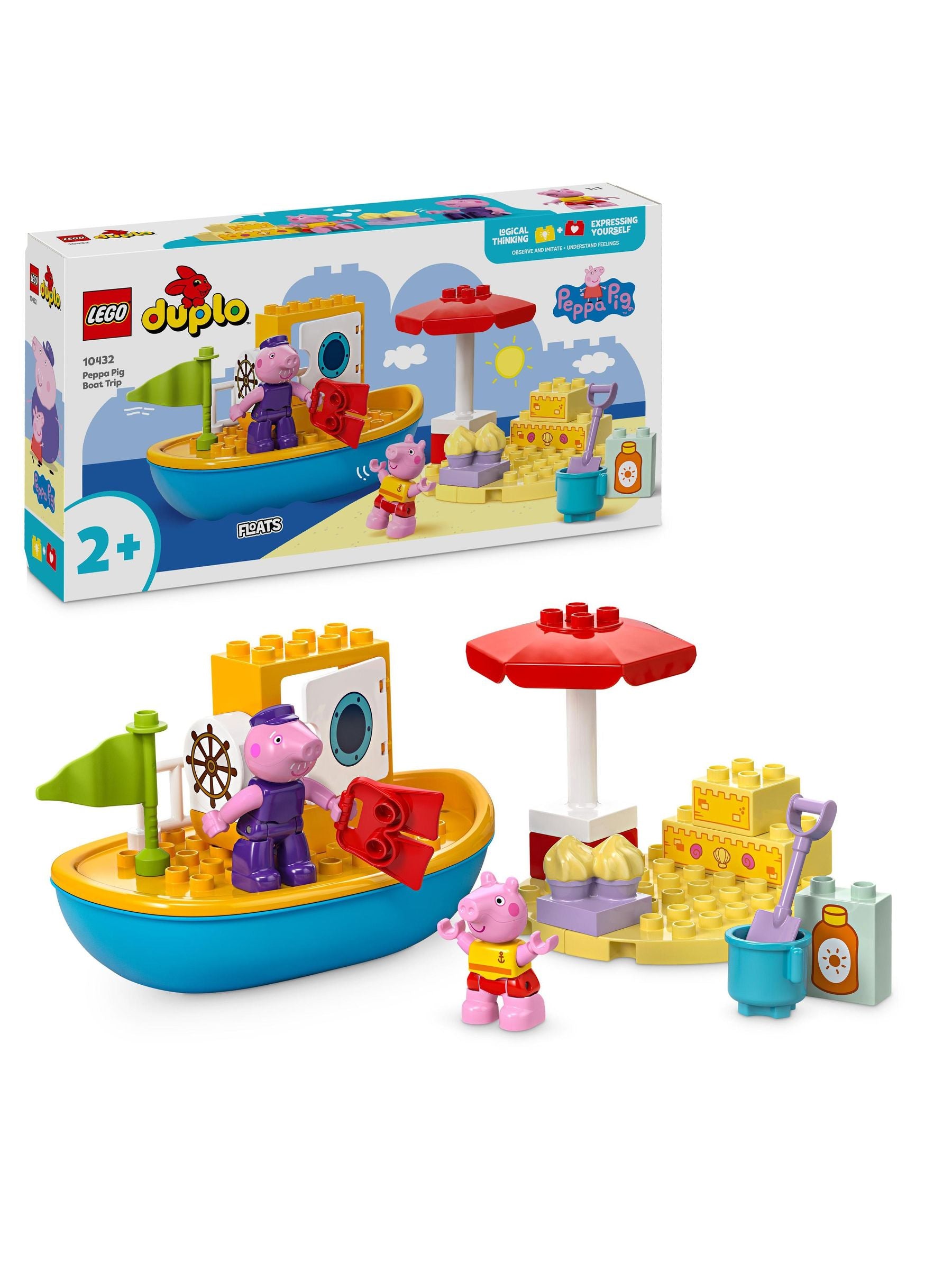 LEGO DUPLO Peppa Pig Boat Trip Playset Toy ONE