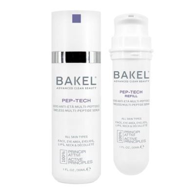 BAKEL Pep-Tech Fodral & Refill 30 ml Multi-peptid anti-aging serum för ansikte, ögonkontur
