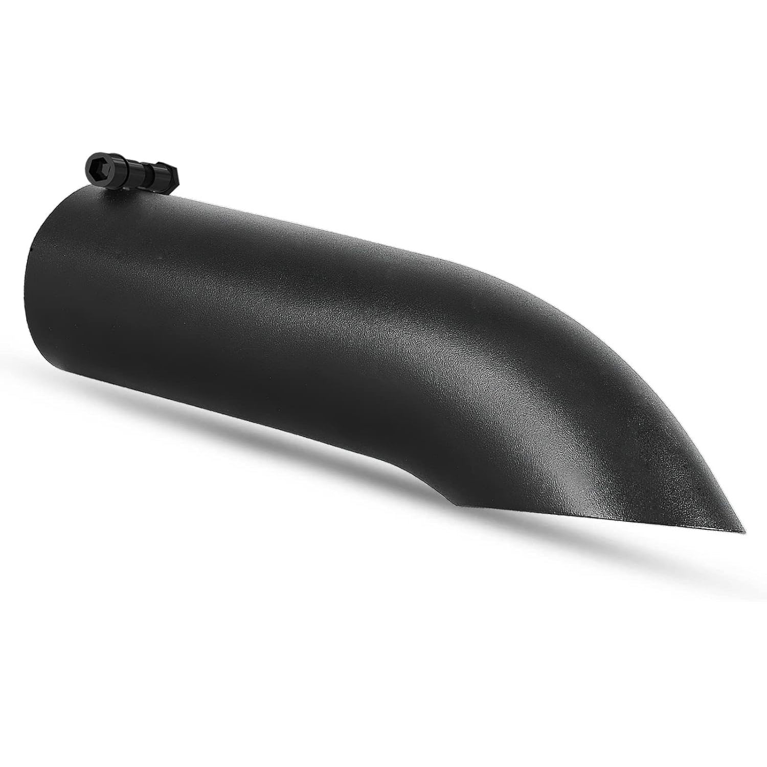 YITAMOTOR 3 Inch Inlet Turn Down Exhaust Tip, 3" x 3" x 12" Black Powder Coated Surface Stainless Steel Professional Exhaust Tail Tip