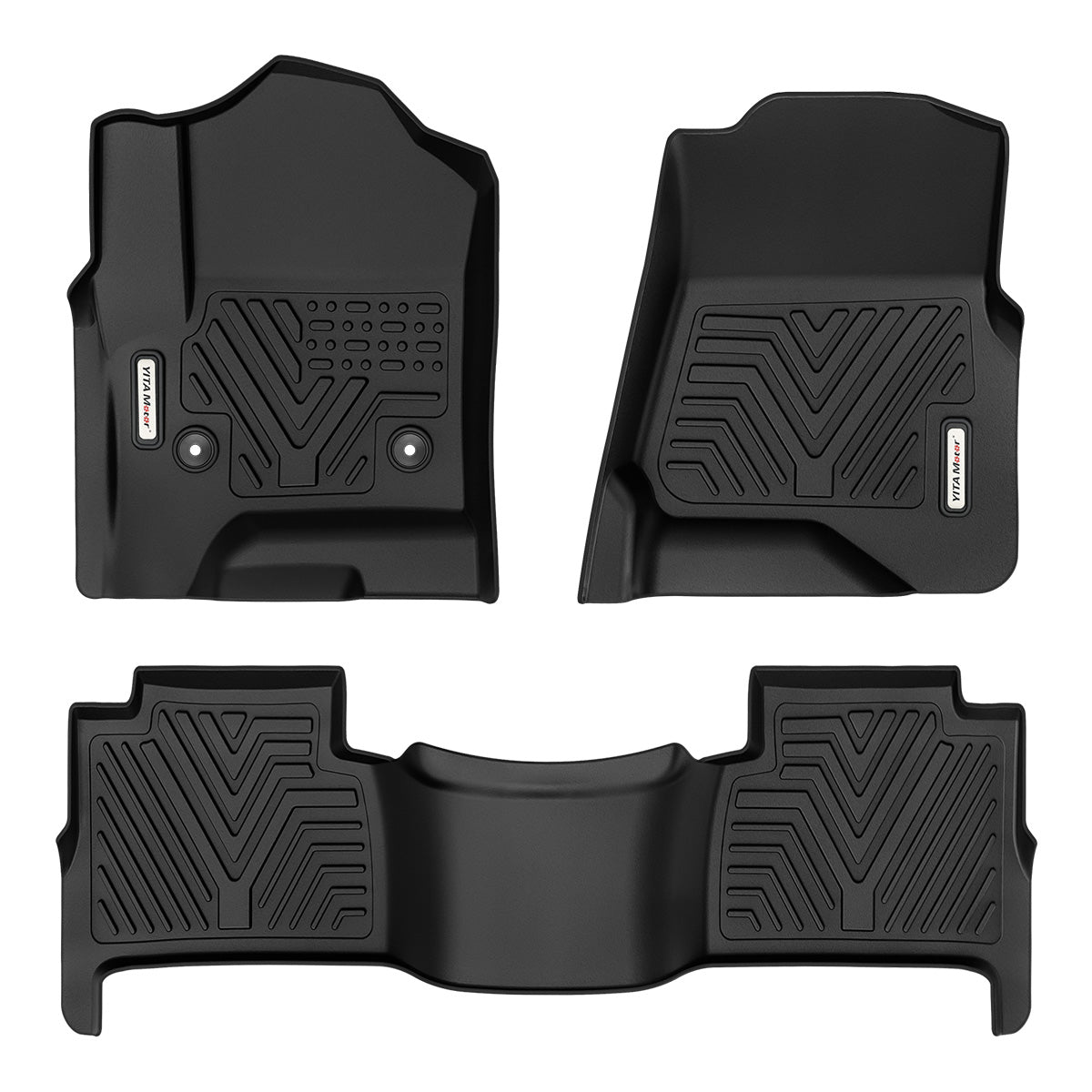 YITAMOTOR® Floor Mats Floor Liner for 2015-2020 Chevrolet Tahoe-GMC Yukon, 1st & 2nd Row All Weather Protection